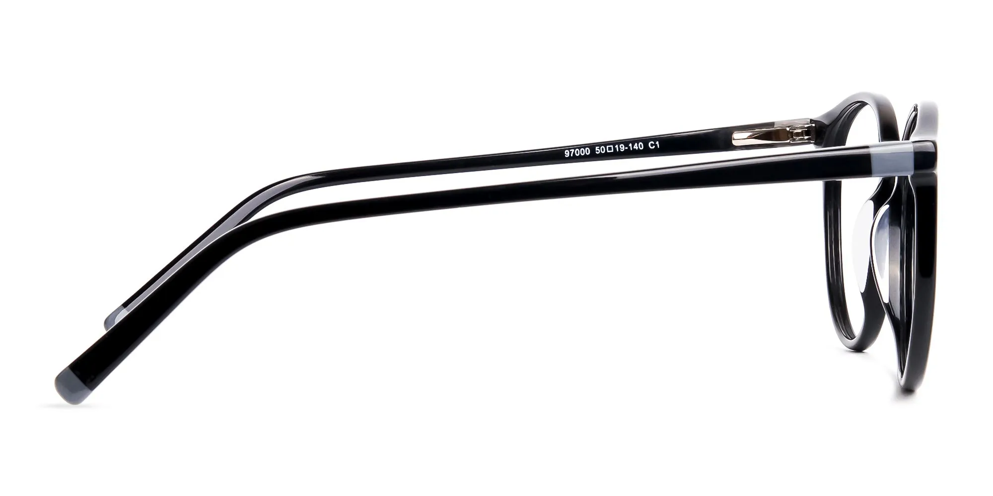 black and silver round glasses frames-2