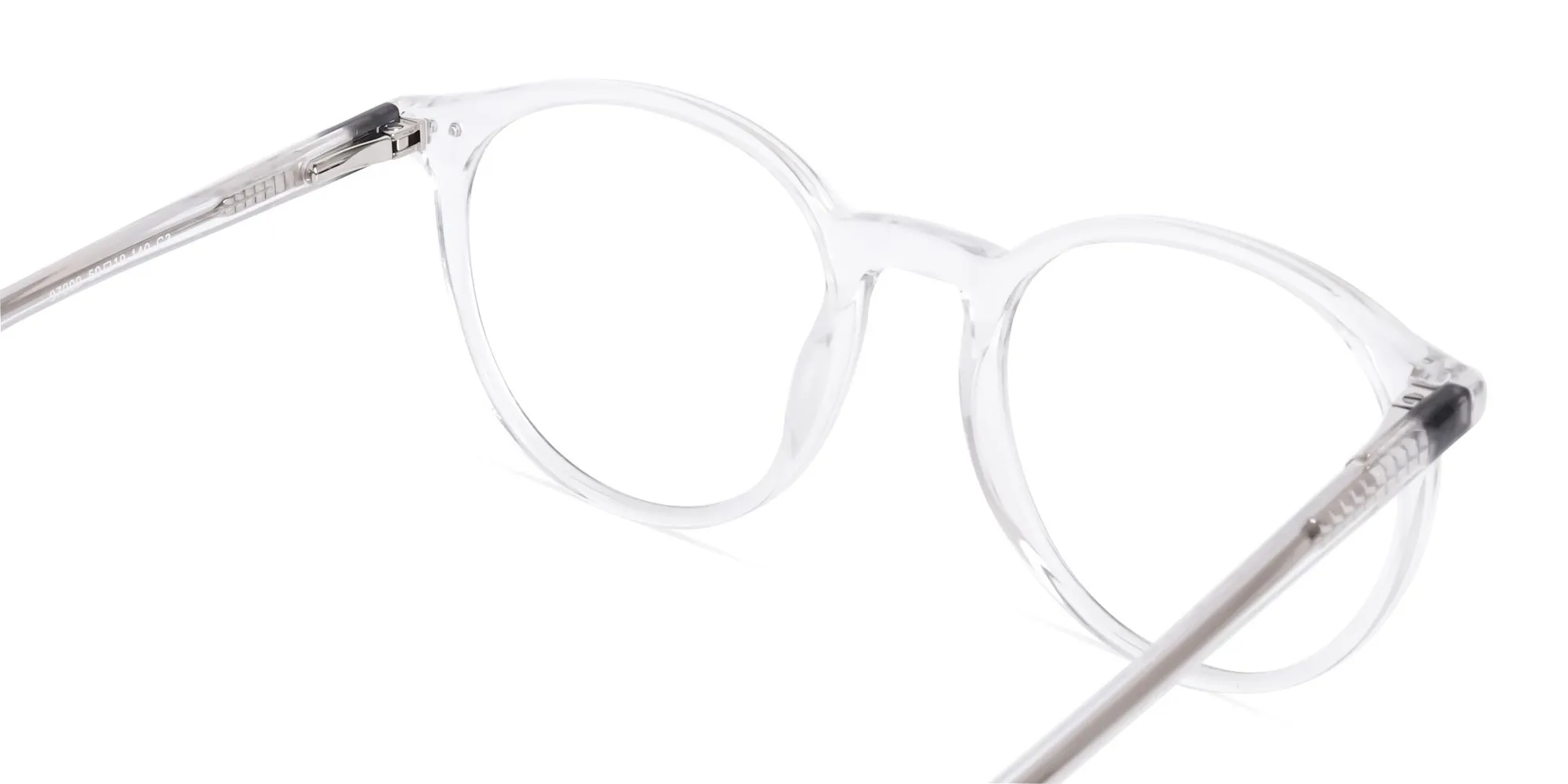 transparent and black round glasses frames-2