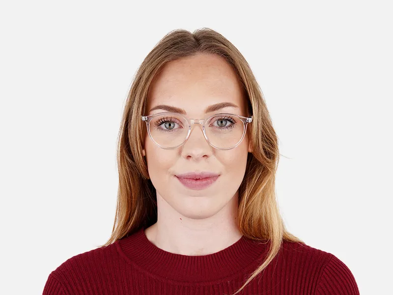 transparent and black round glasses frames-2