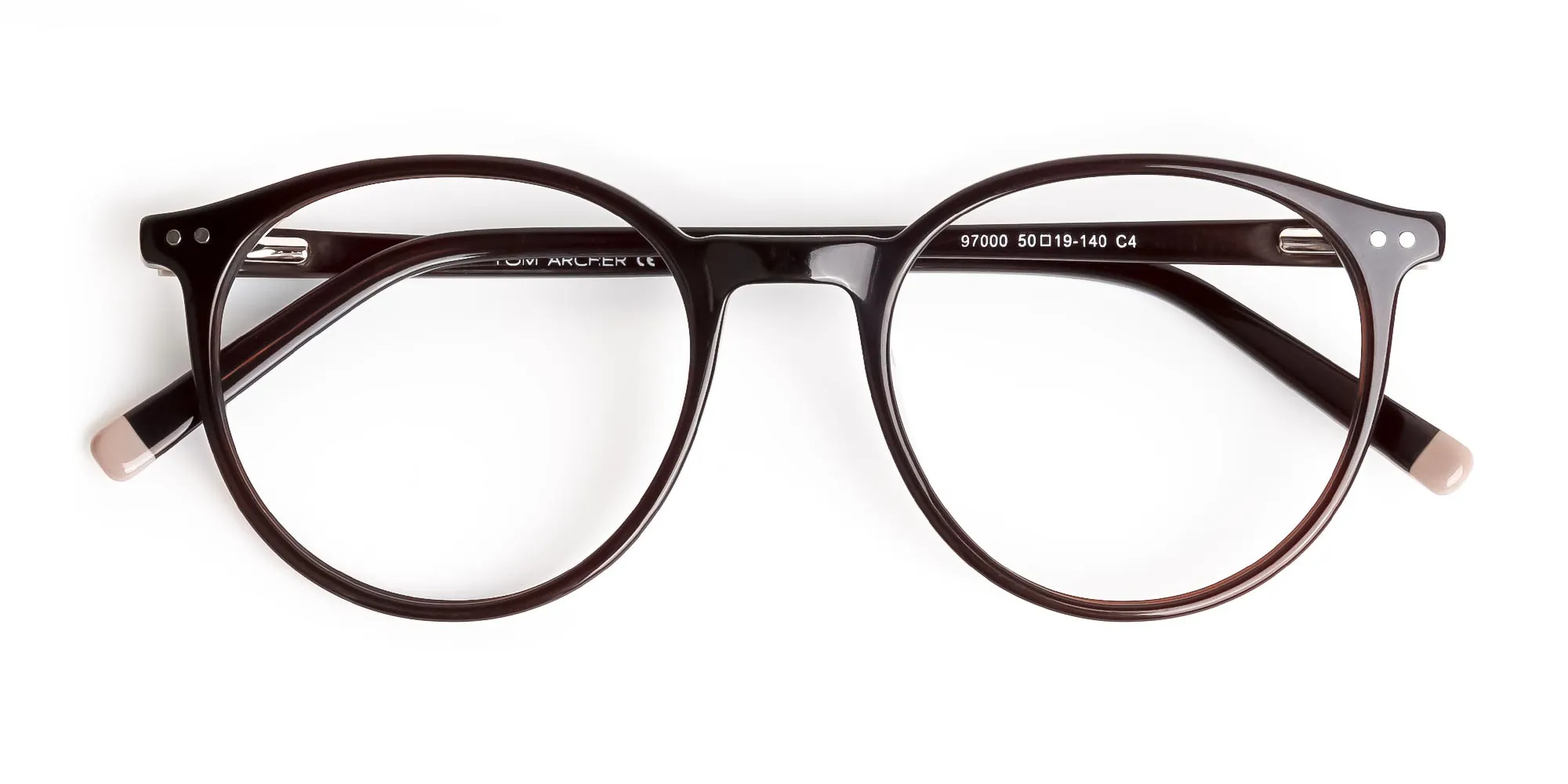 dark brown round glasses frames-2