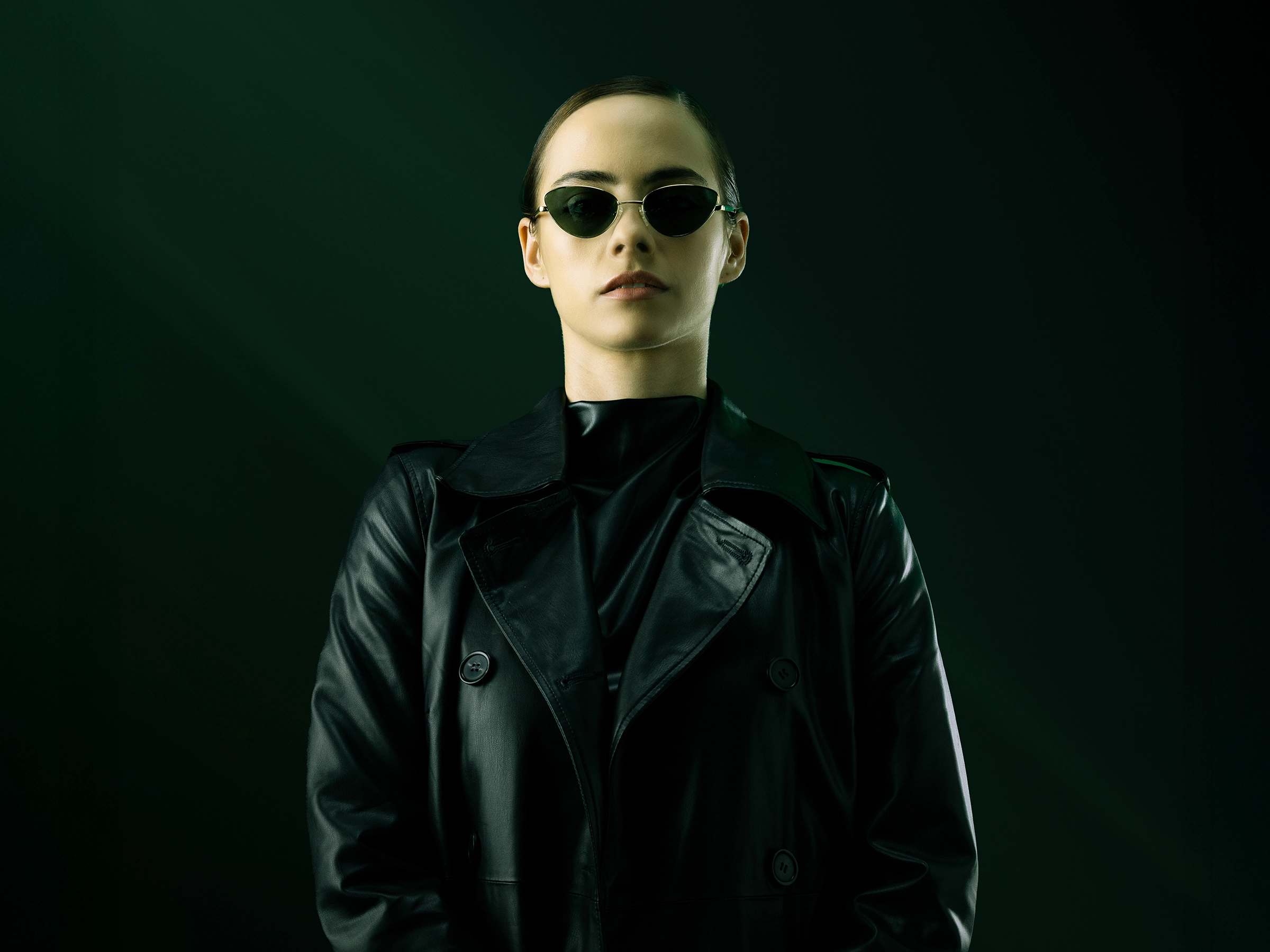 Champagne Gold Metal Cat-Eye Sunglasses 43