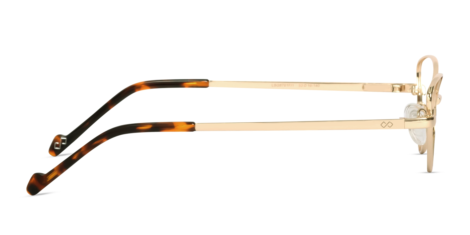 Champagne Gold Cat-eye Metal Glasses