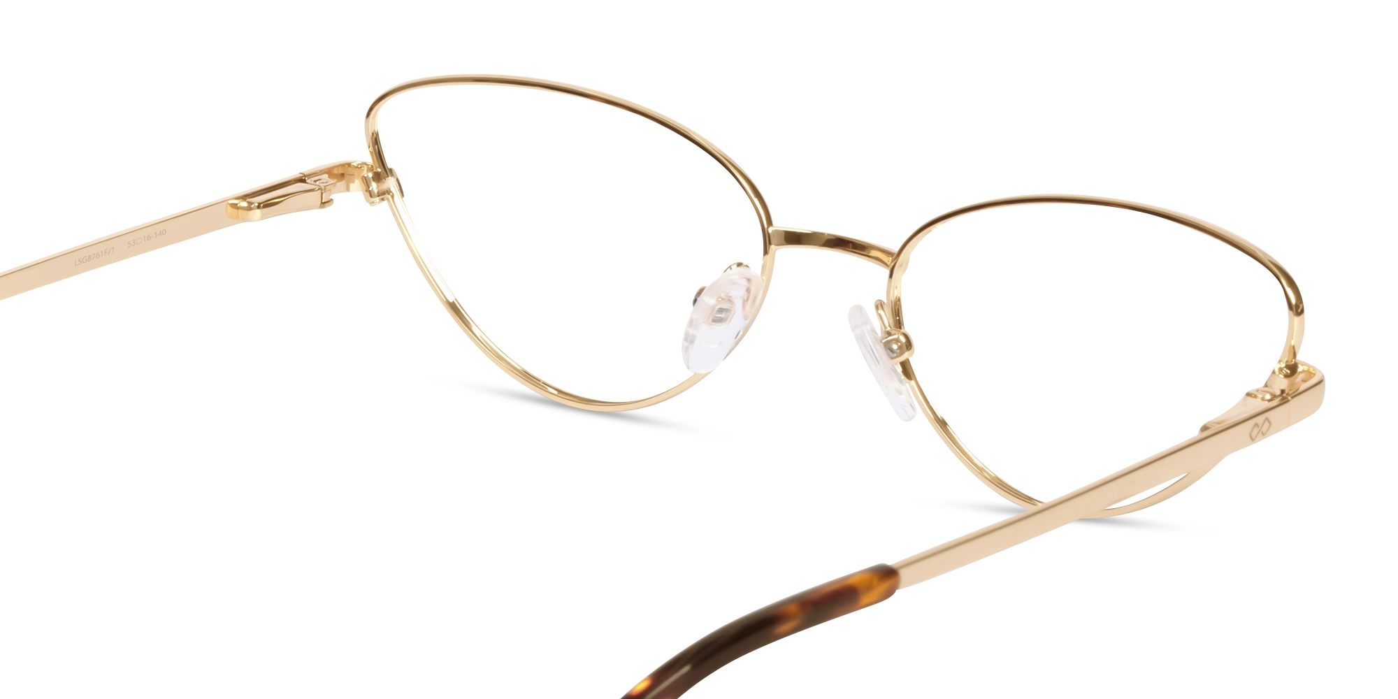 Champagne Gold Cat-eye Metal Glasses