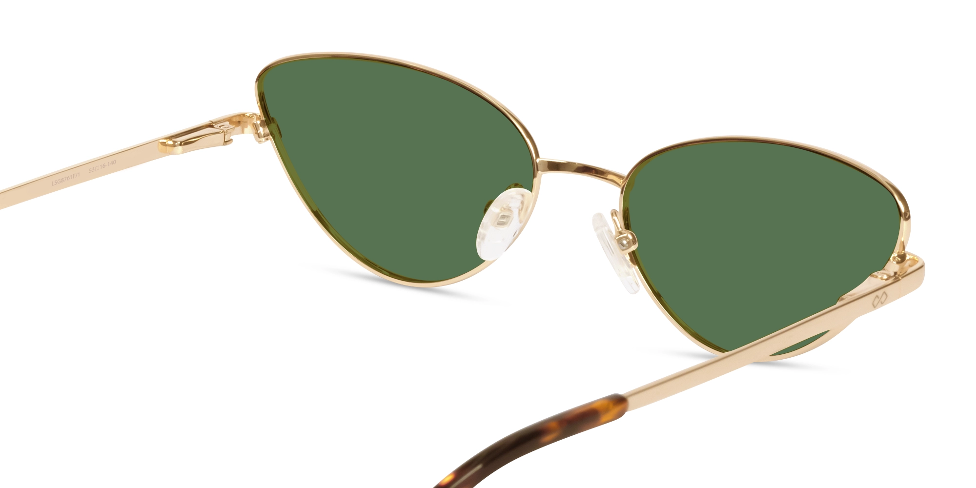 Champagne Gold Metal Cat-Eye Sunglasses 5