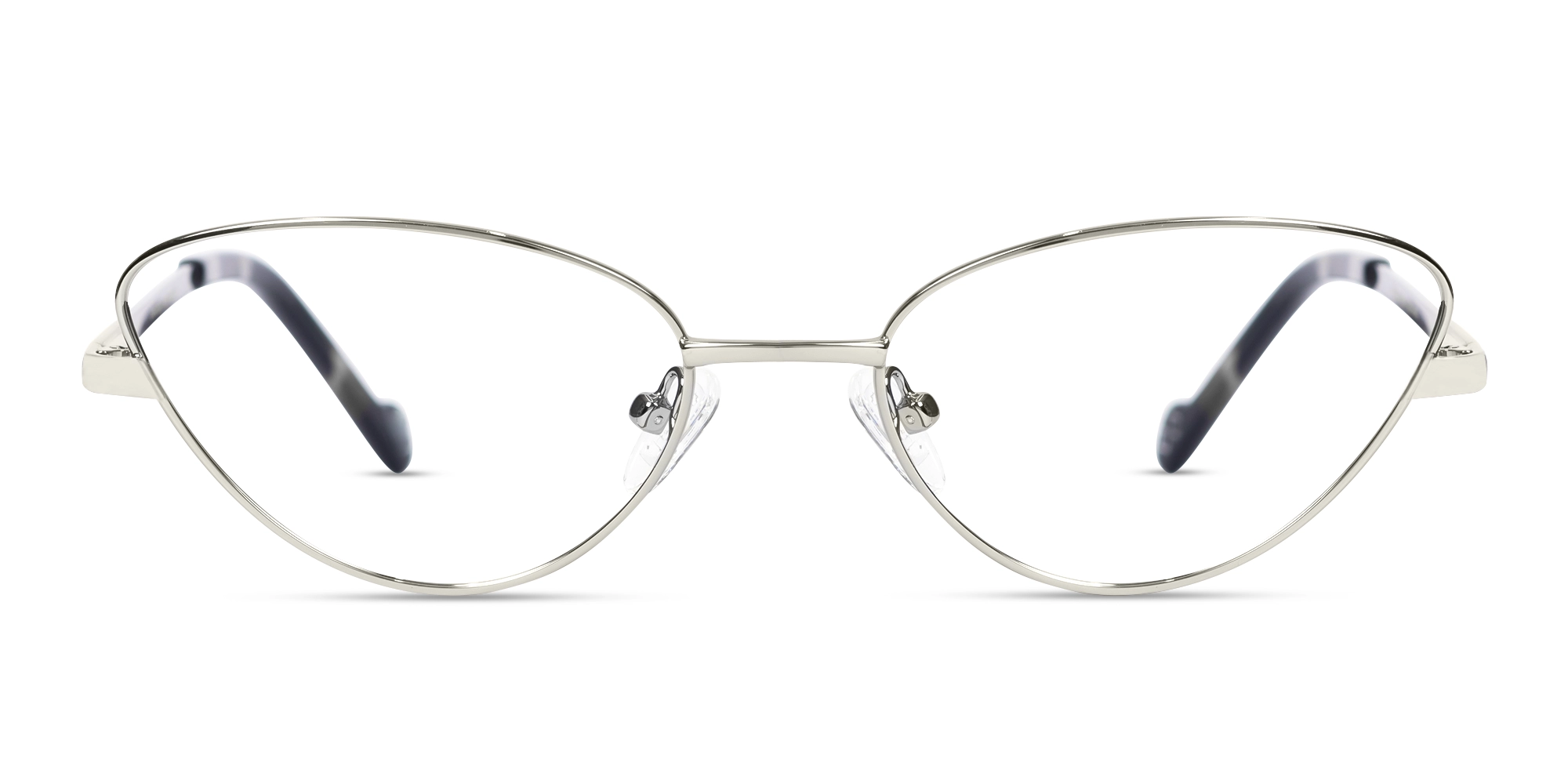 Silver & Gradient Grey Cat-eye Glasses Silver & Gradient Grey Cat-eye Glasses