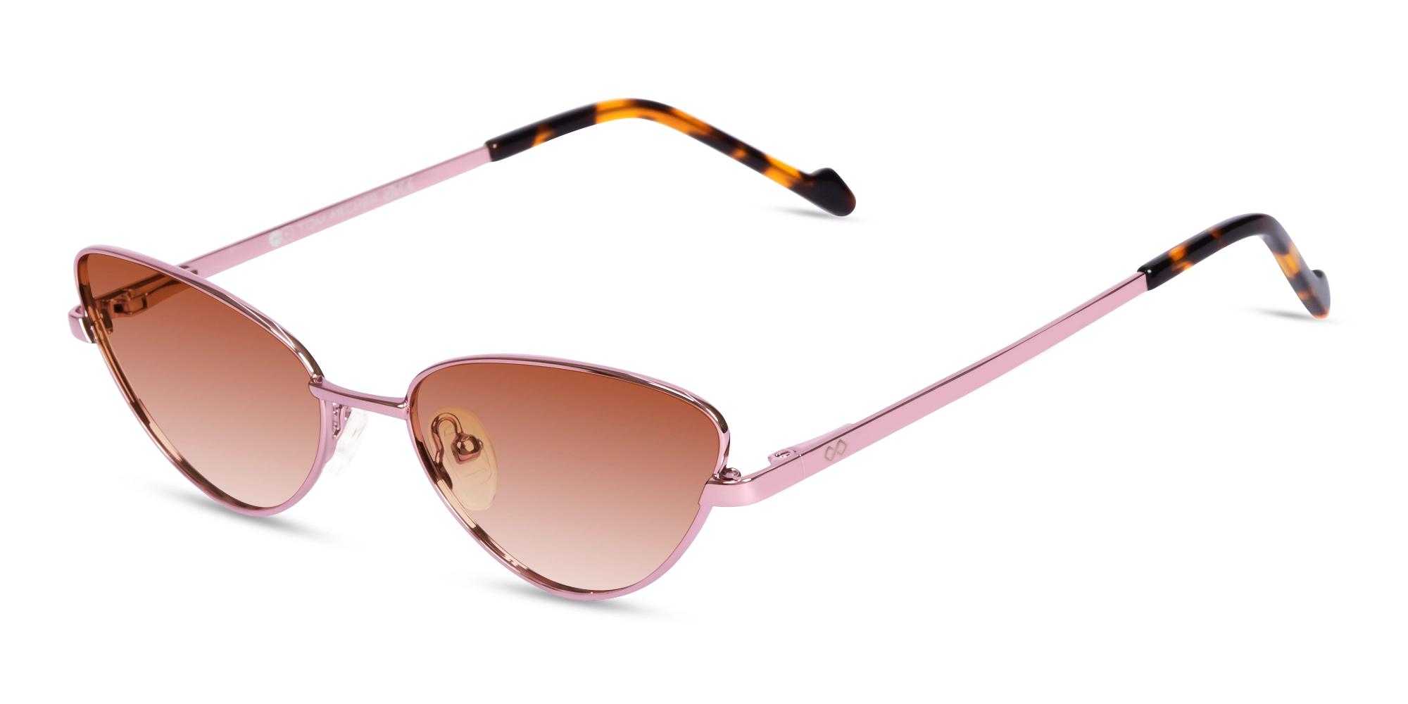 Pink Pearl and Tortoise Cat-Eye Sunglasses 3
