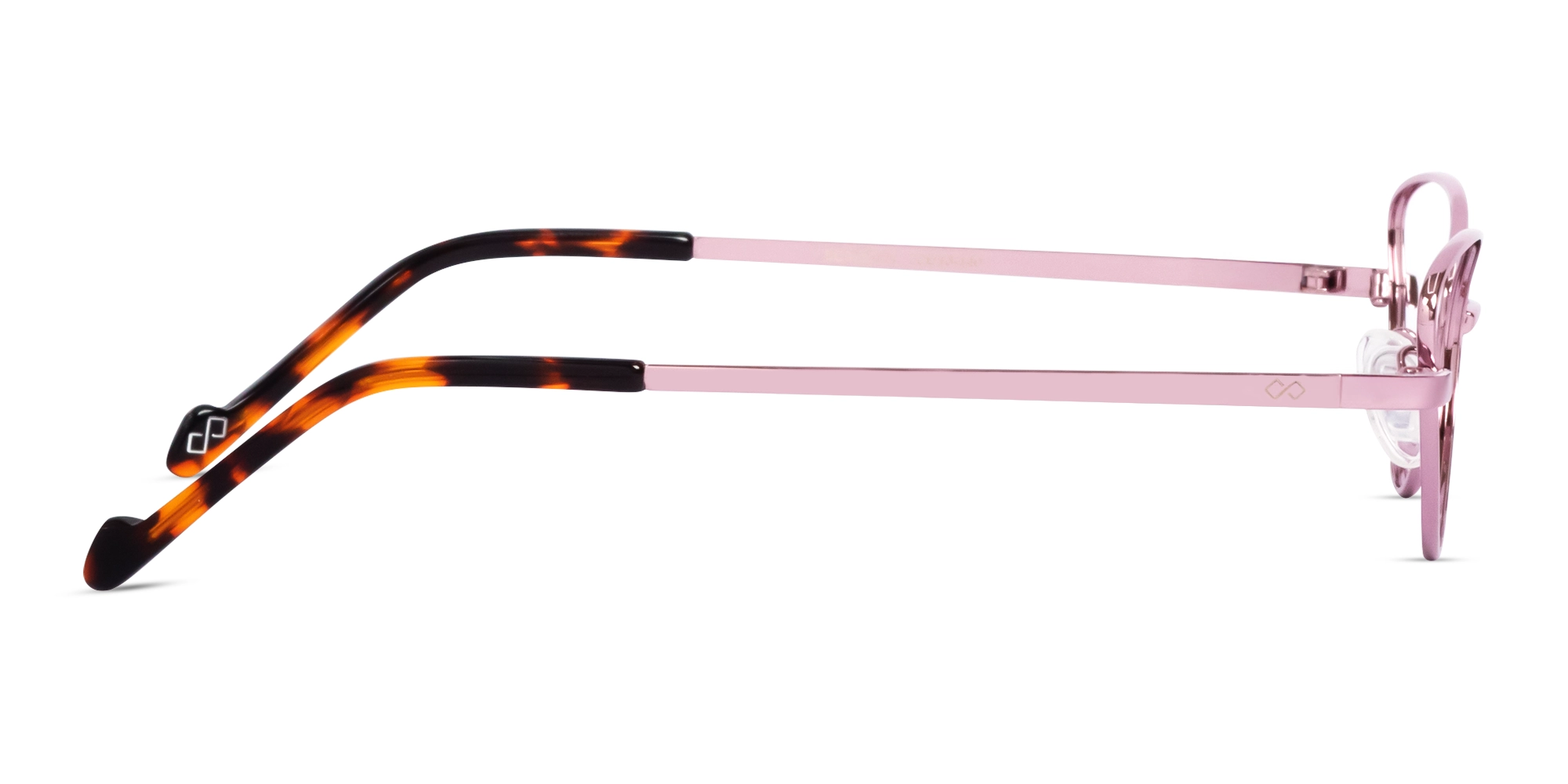 Pink Pearl Cat-eye Metal Glasses