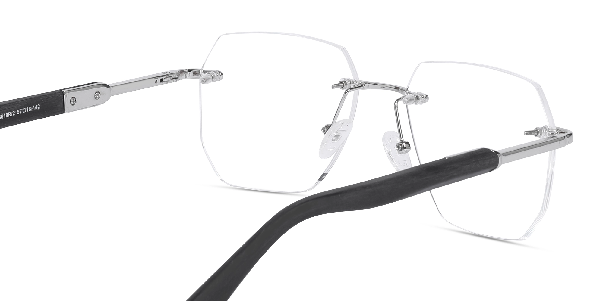 Metal & Wood Frame Silver Glasses 5