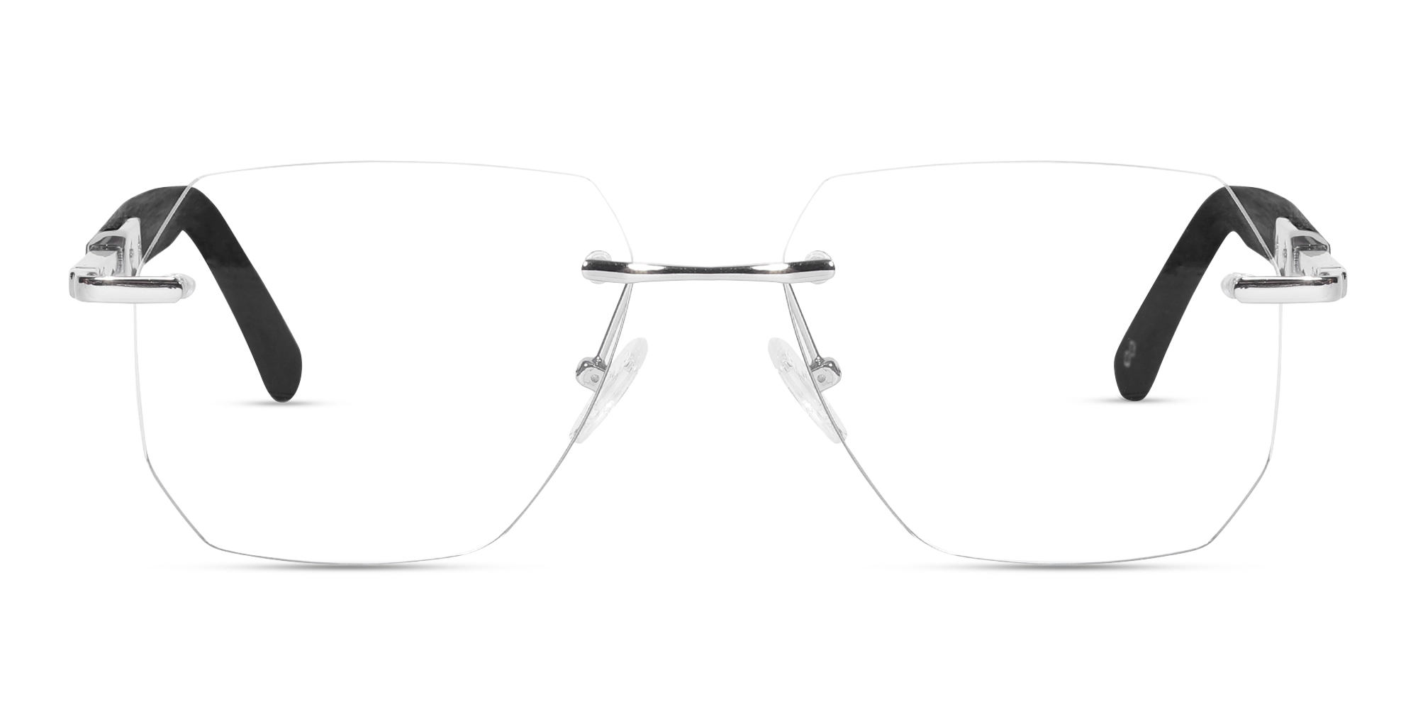Metal & Wood Frame Silver Glasses 1 Metal & Wood Frame Silver Glasses 1