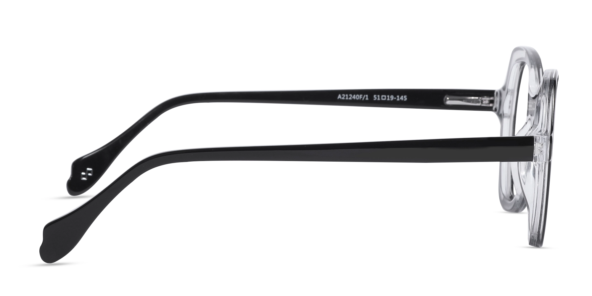 Black & Matte Grey Butterfly Glasses-4