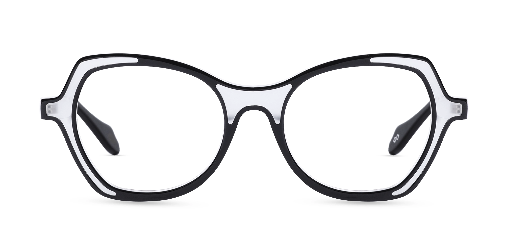 Black & Matte Grey Butterfly Glasses-1 Black & Matte Grey Butterfly Glasses-1