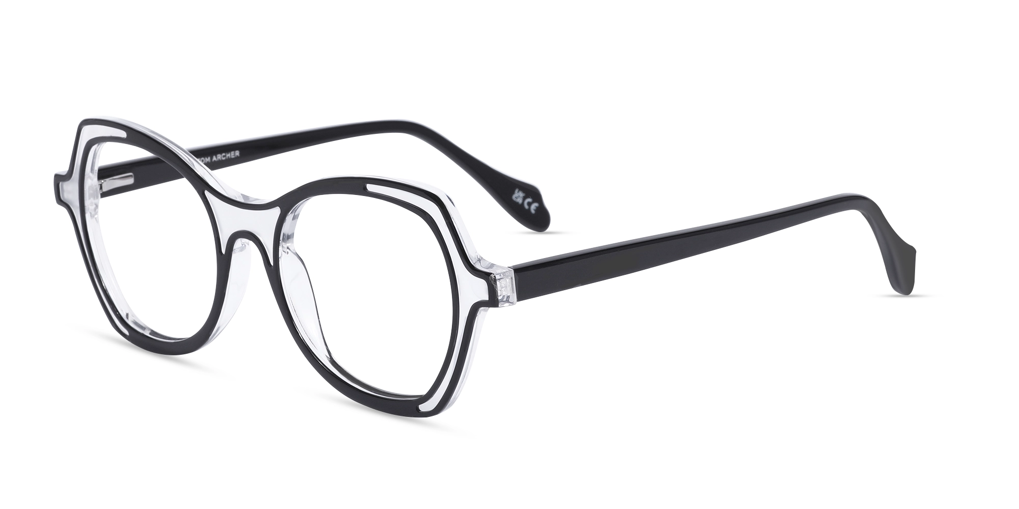 Black & Matte Grey Butterfly Glasses-3 Black & Matte Grey Butterfly Glasses-3