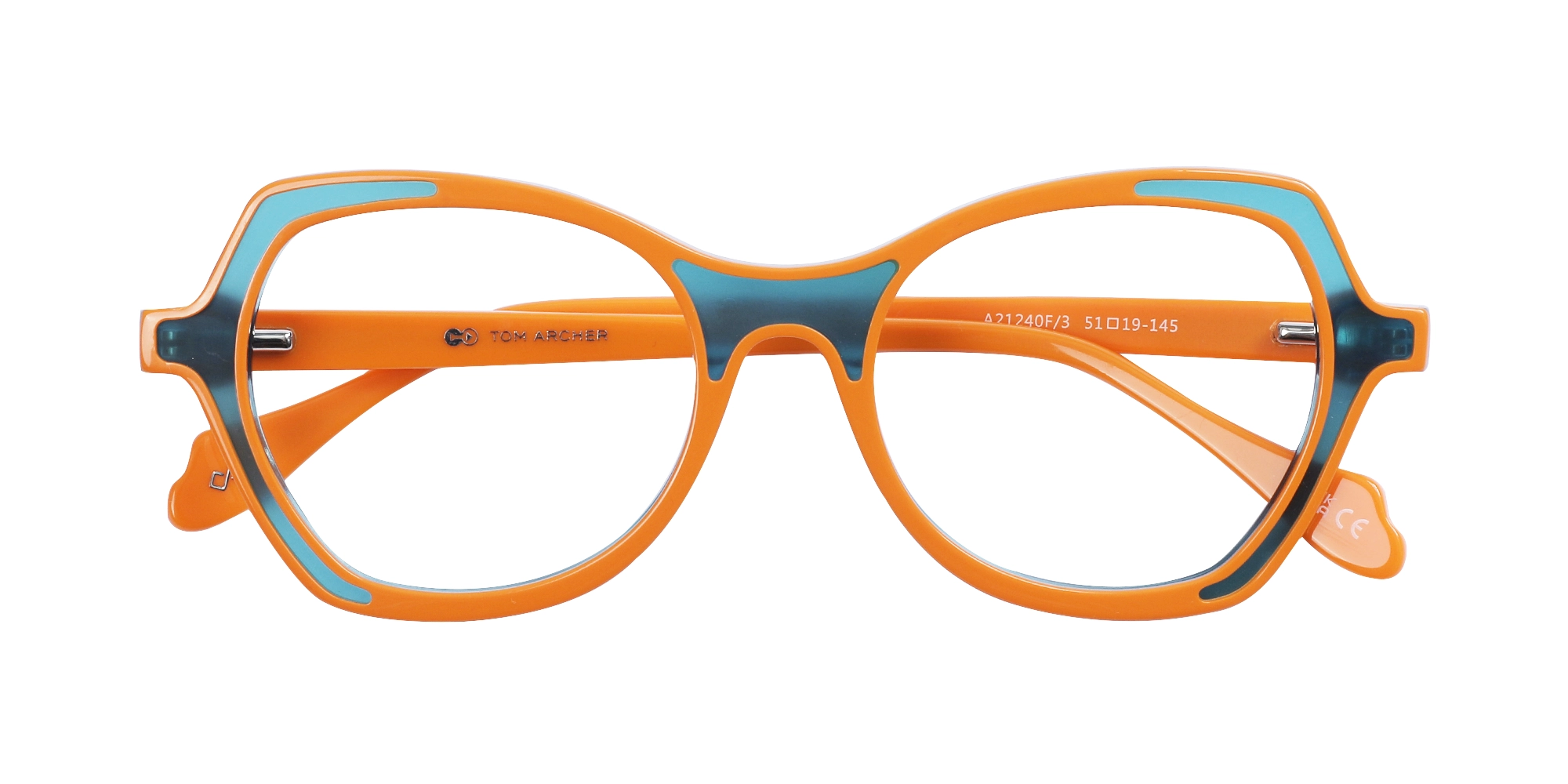 Orange & Matte Crystal Blue Butterfly Glasses-6