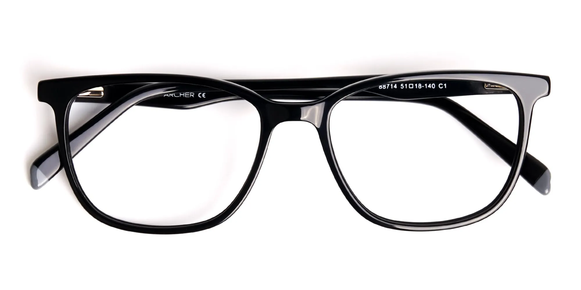 New shiny and glossy Black Square and Rectangular Glasses Frames-2