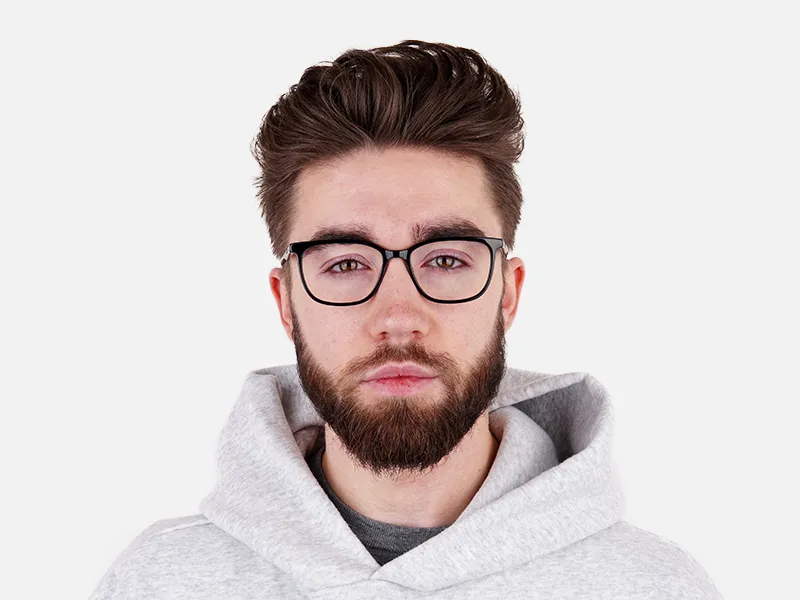 New shiny and glossy Black Square and Rectangular Glasses Frames-2