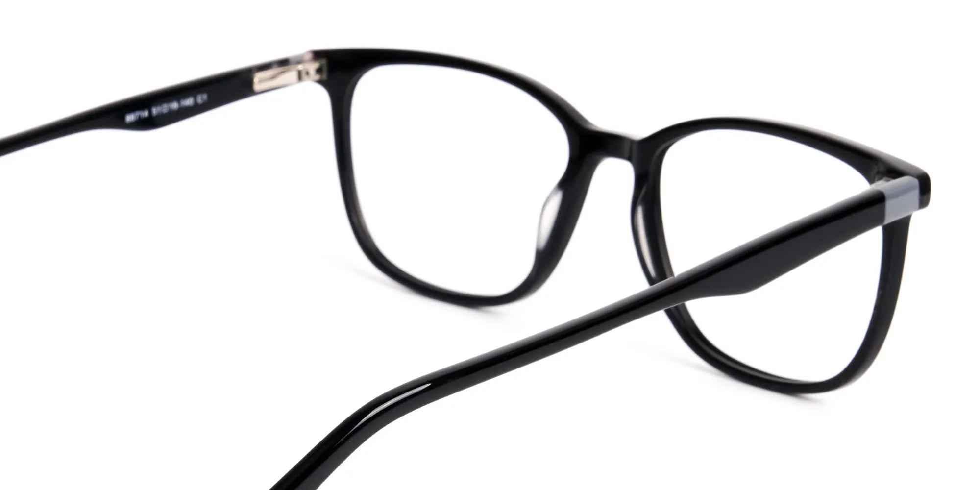 New shiny and glossy Black Square and Rectangular Glasses Frames-2
