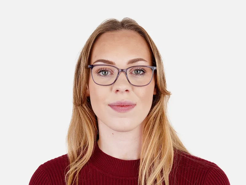 Crystal Grey Square Rectangular Glasses Frames -2