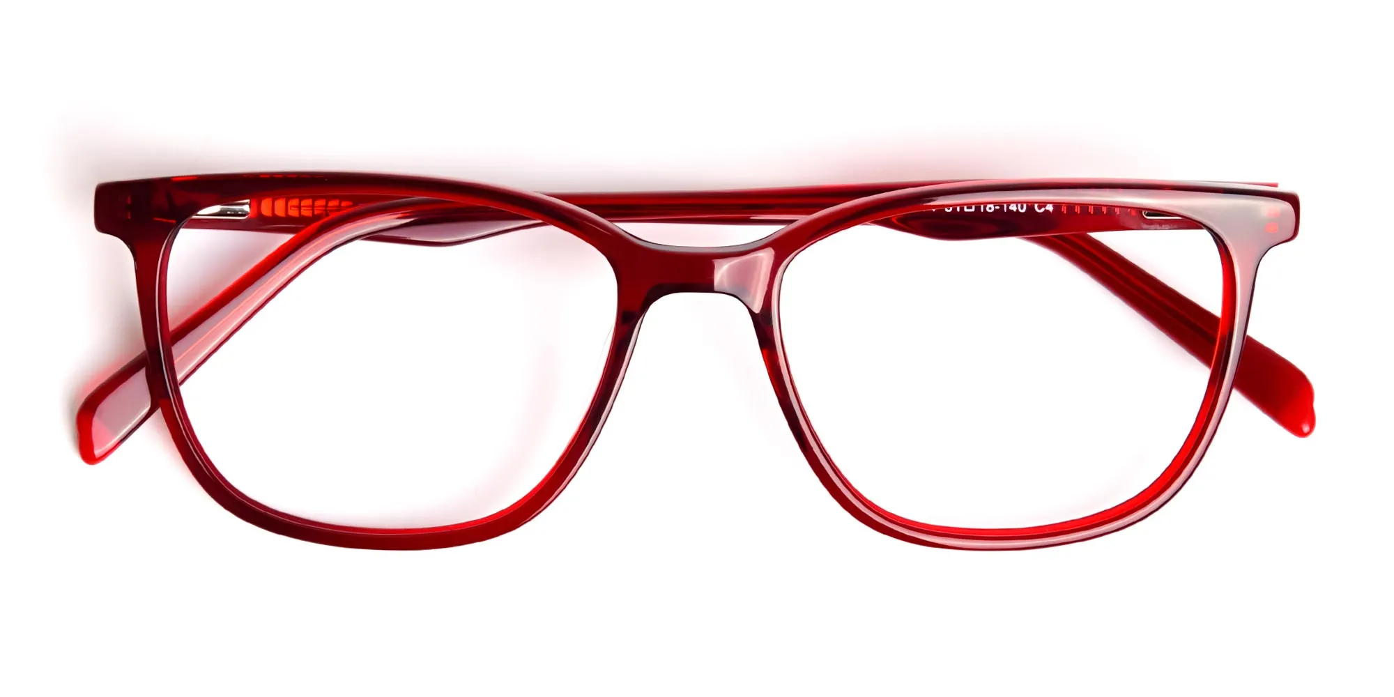 Dark Red Square and Rectangular Glasses Frames-2