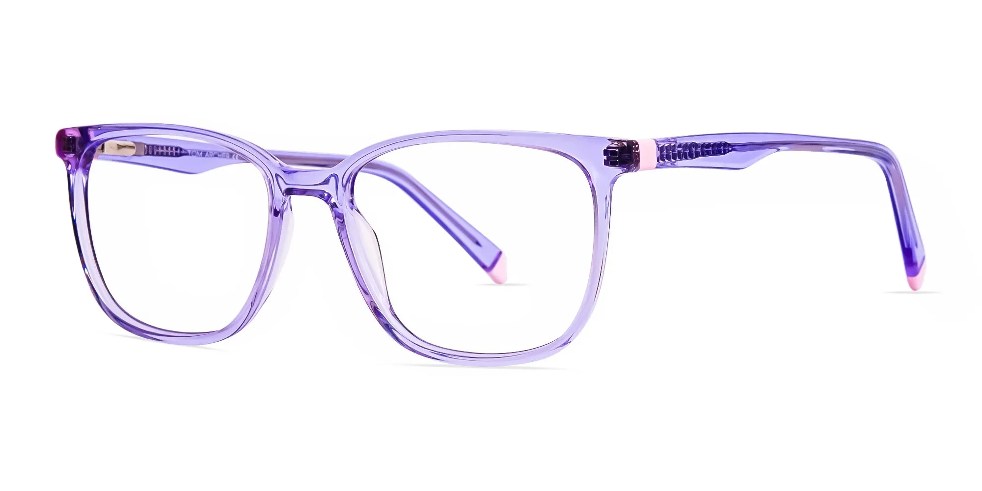 Crystal Light Purple Square and Rectangular Glasses Frames-2 Crystal Light Purple Square and Rectangular Glasses Frames-2