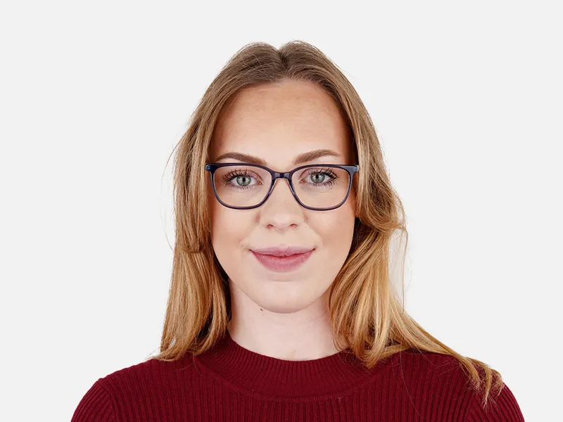 Navy Blue Square and Rectangular Glasses Frames-2