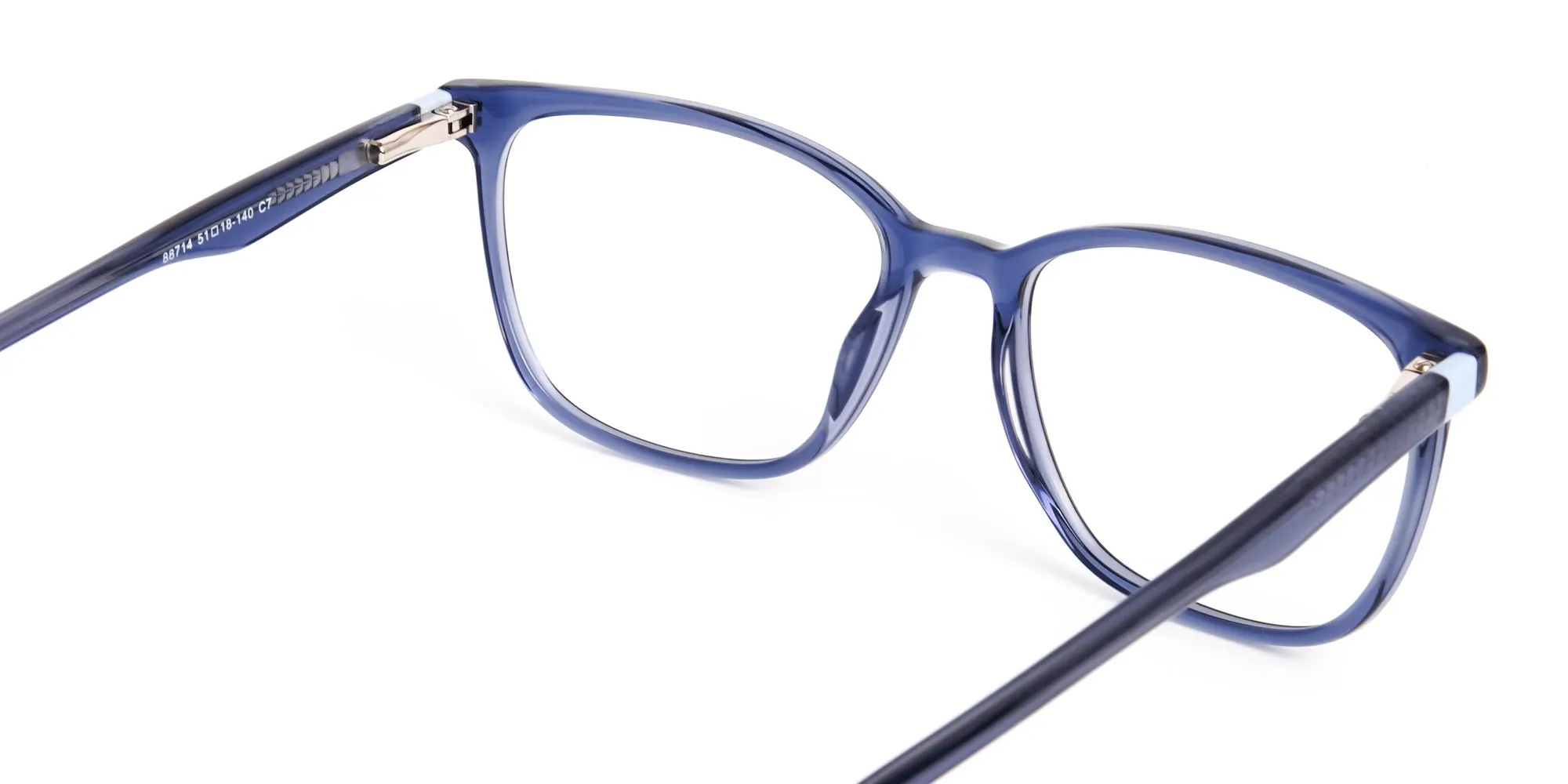 Navy Blue Square and Rectangular Glasses Frames-2