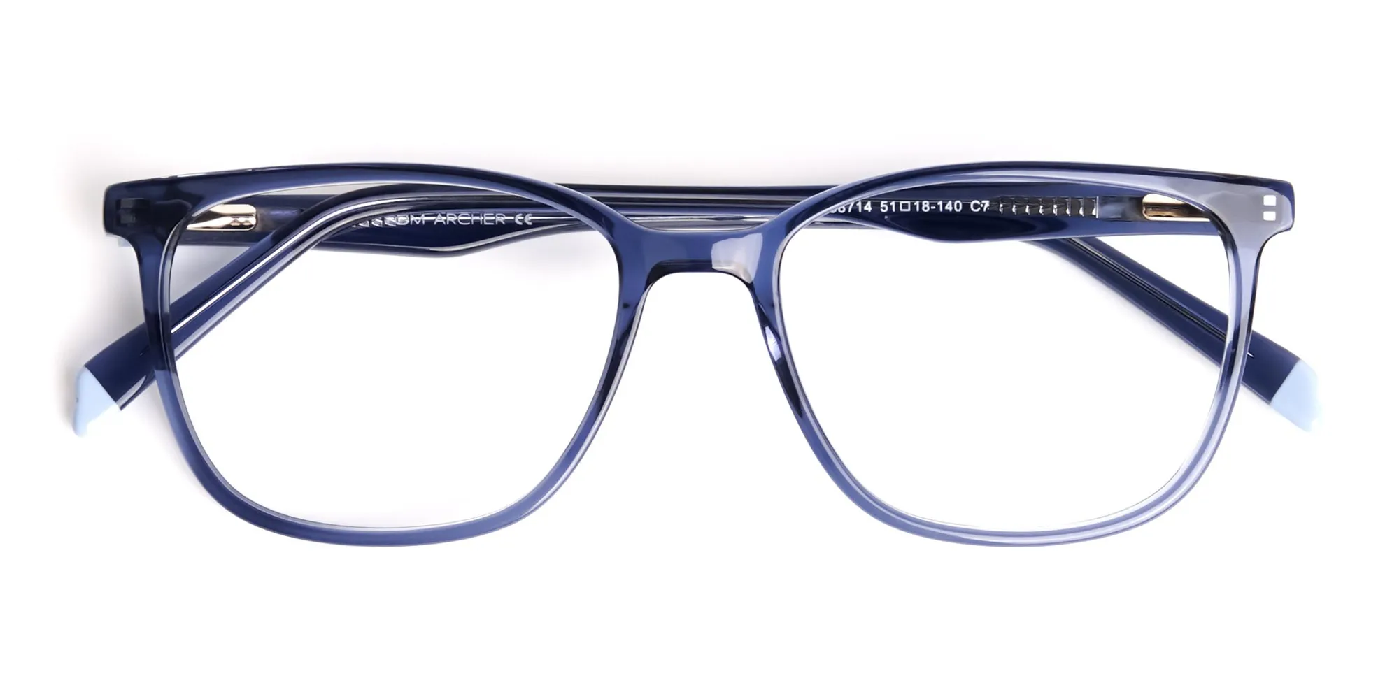 Navy Blue Square and Rectangular Glasses Frames-2