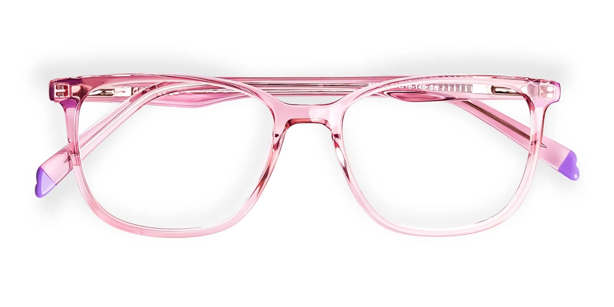 Crystal pink Square and Rectangular Glasses Frames -2