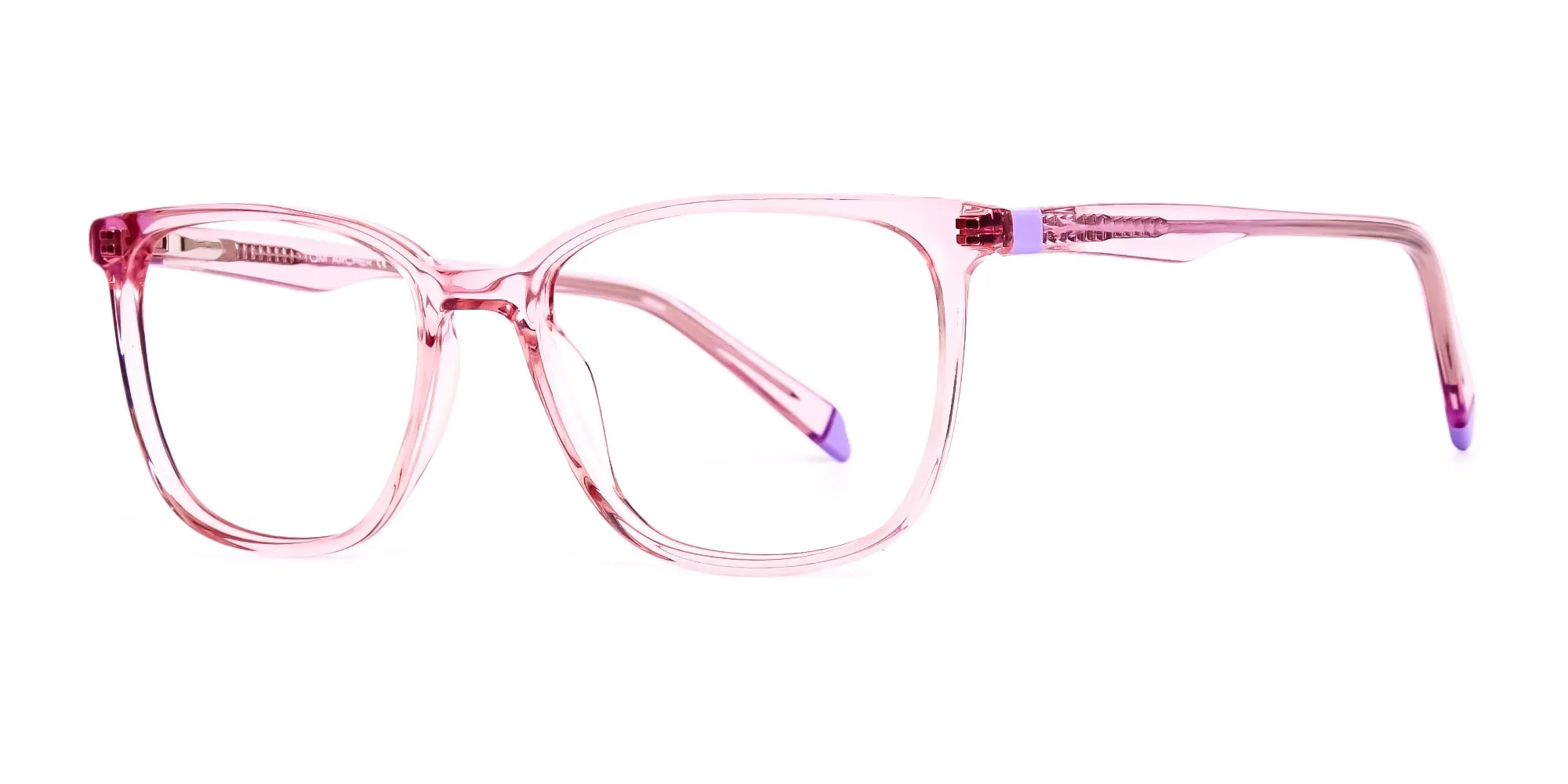 Crystal pink Square and Rectangular Glasses Frames -2 Crystal pink Square and Rectangular Glasses Frames -2