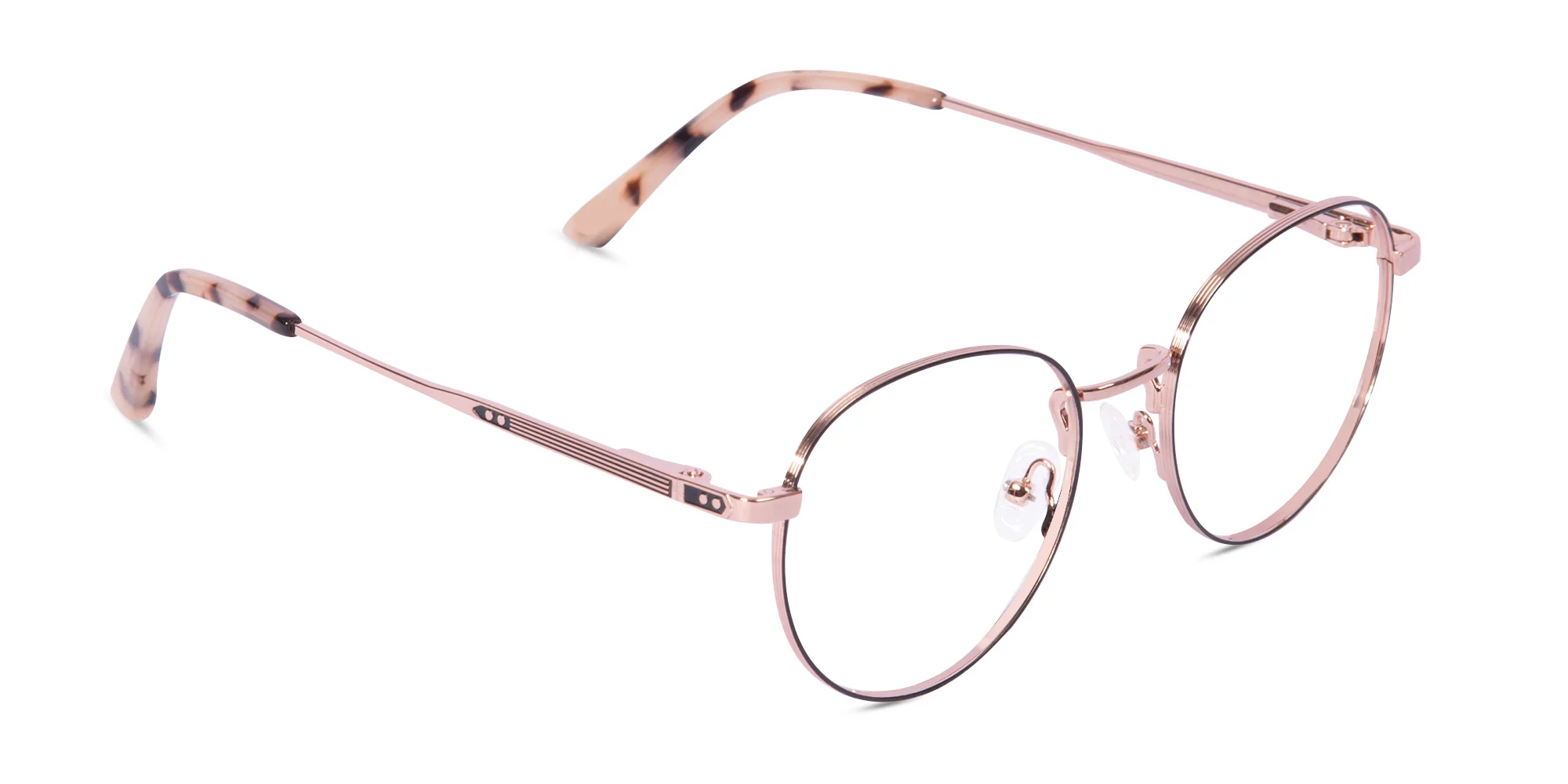 Round Gold Eyeglasses-2