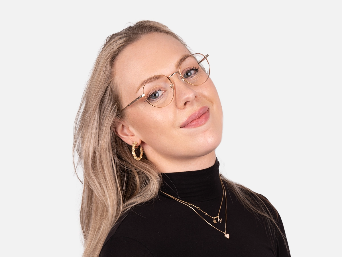 Round Metal Frame Glasses-52