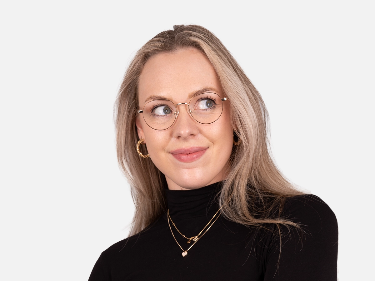 Round Metal Frame Glasses-55