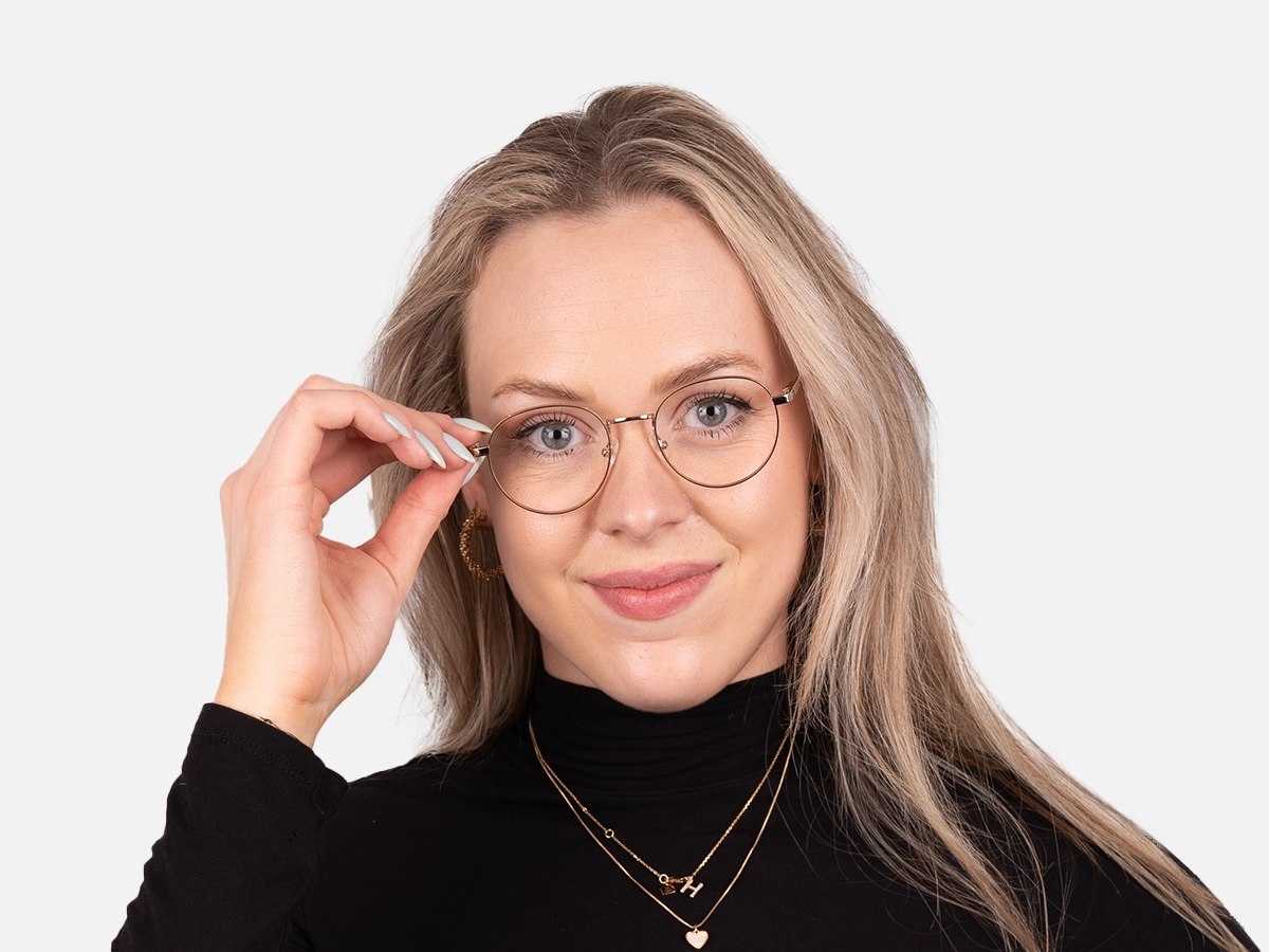 Round Metal Frame Glasses-53