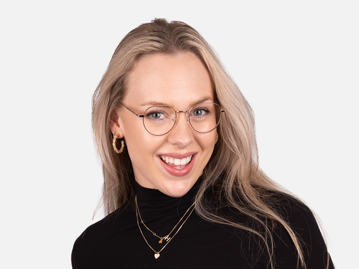 Round Metal Frame Glasses-54