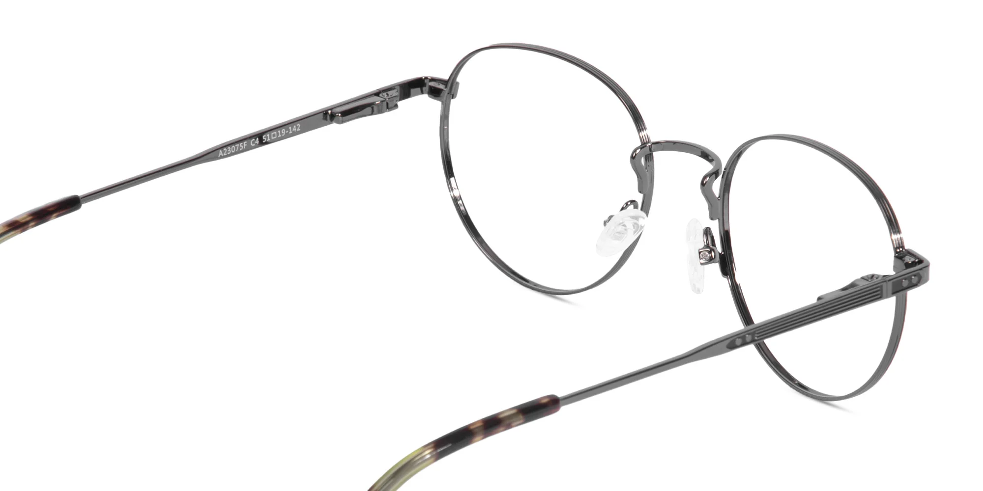 Black Metal Frame Glasses-5