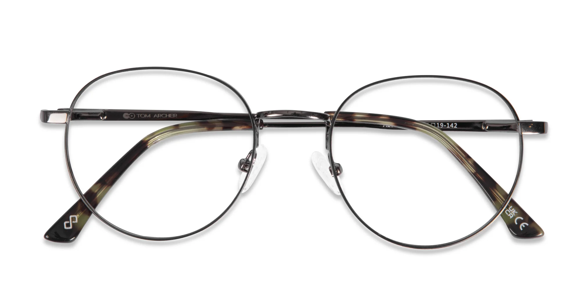 Black Metal Frame Glasses-6