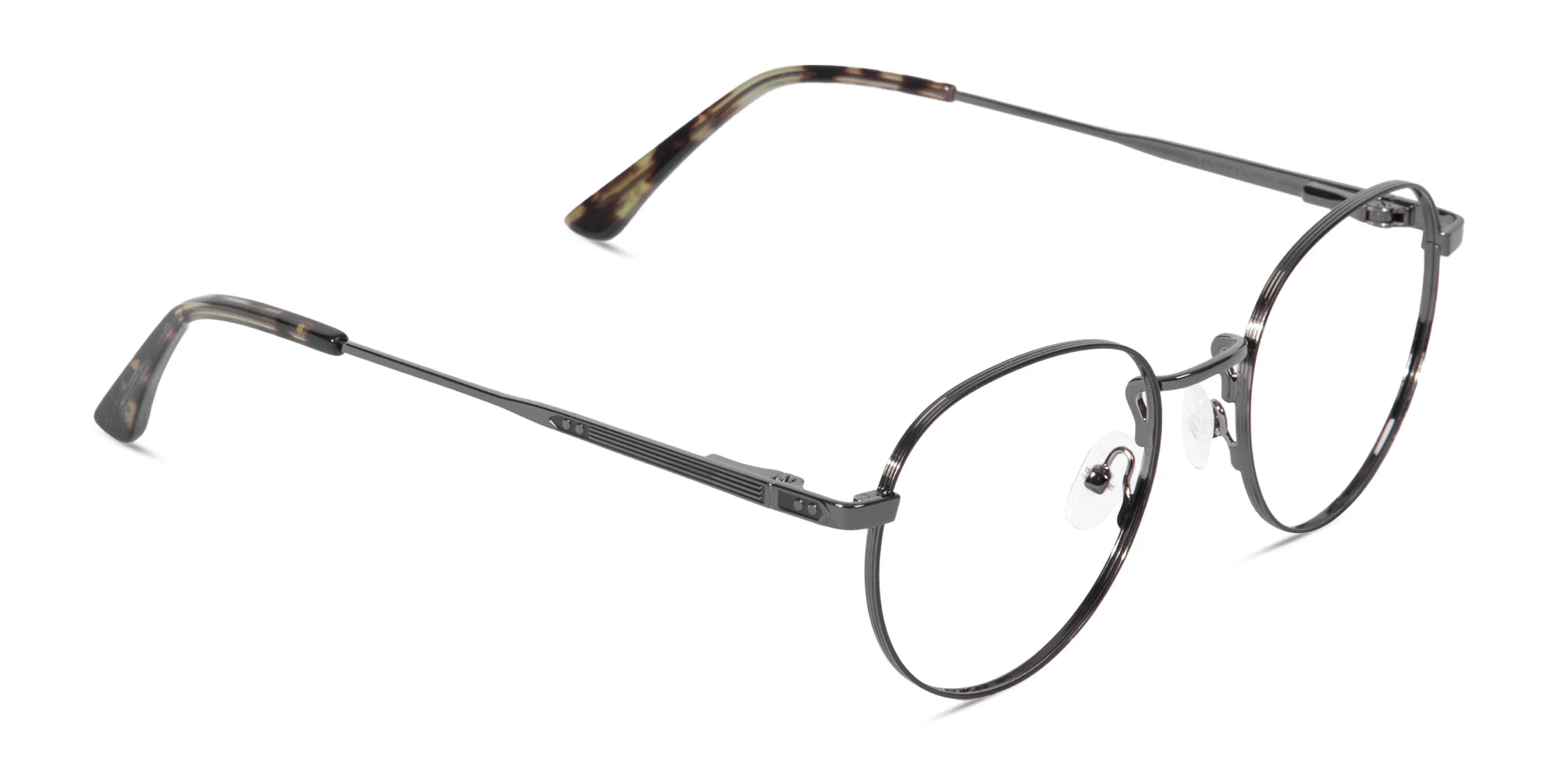 Black Metal Frame Glasses-2