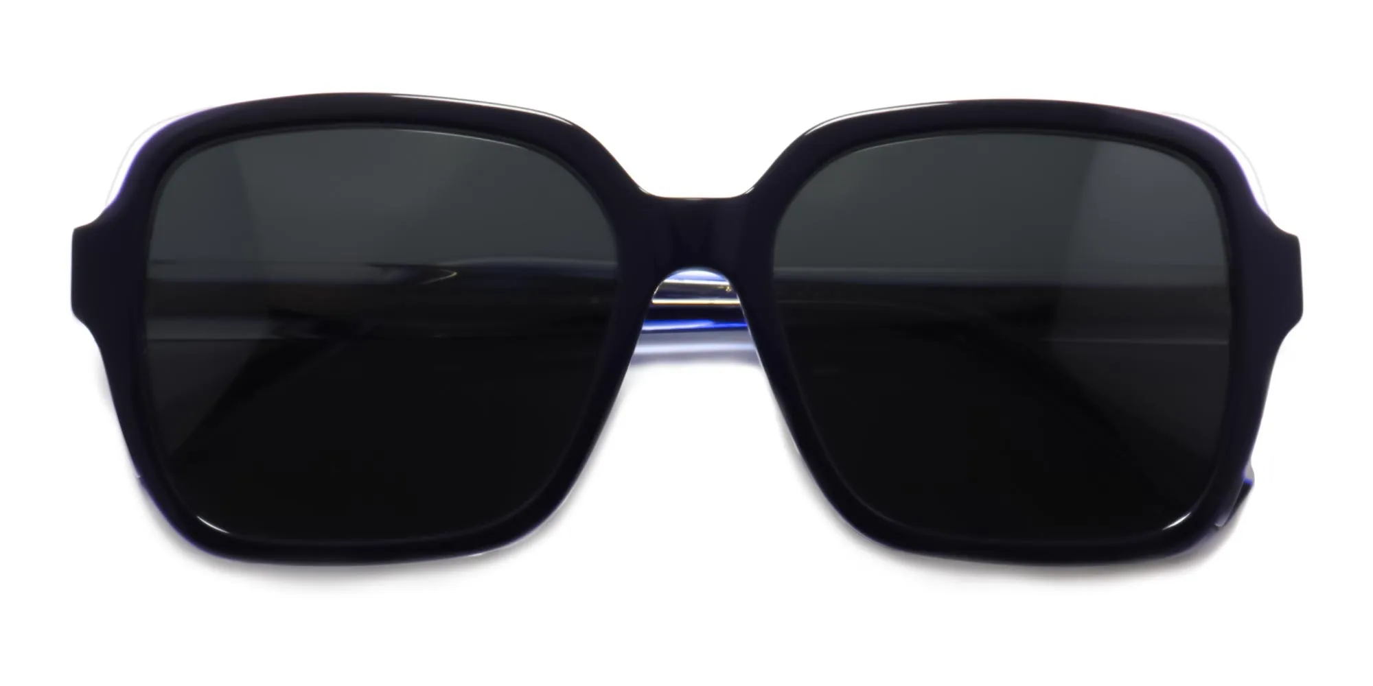 Blue Square Frame Sunglasses-2