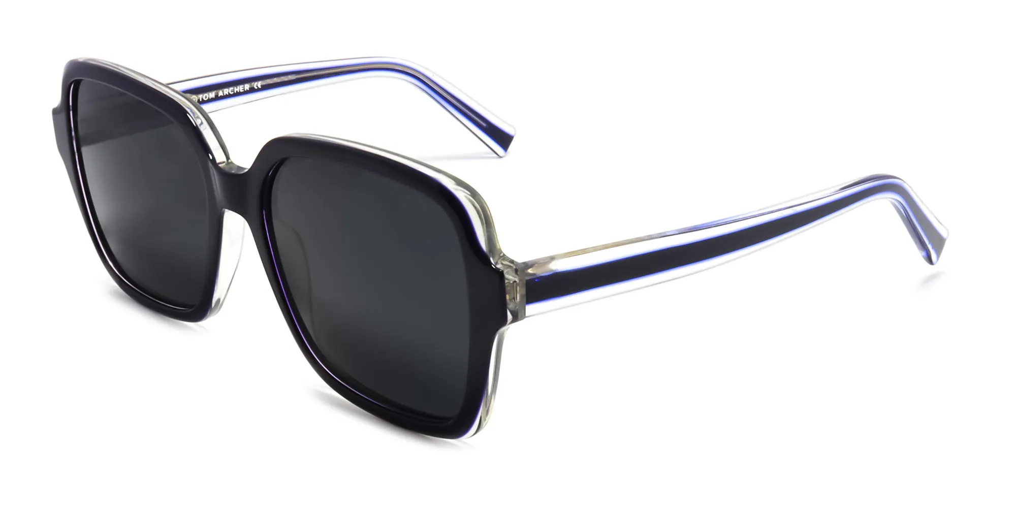 Blue Square Frame Sunglasses-2