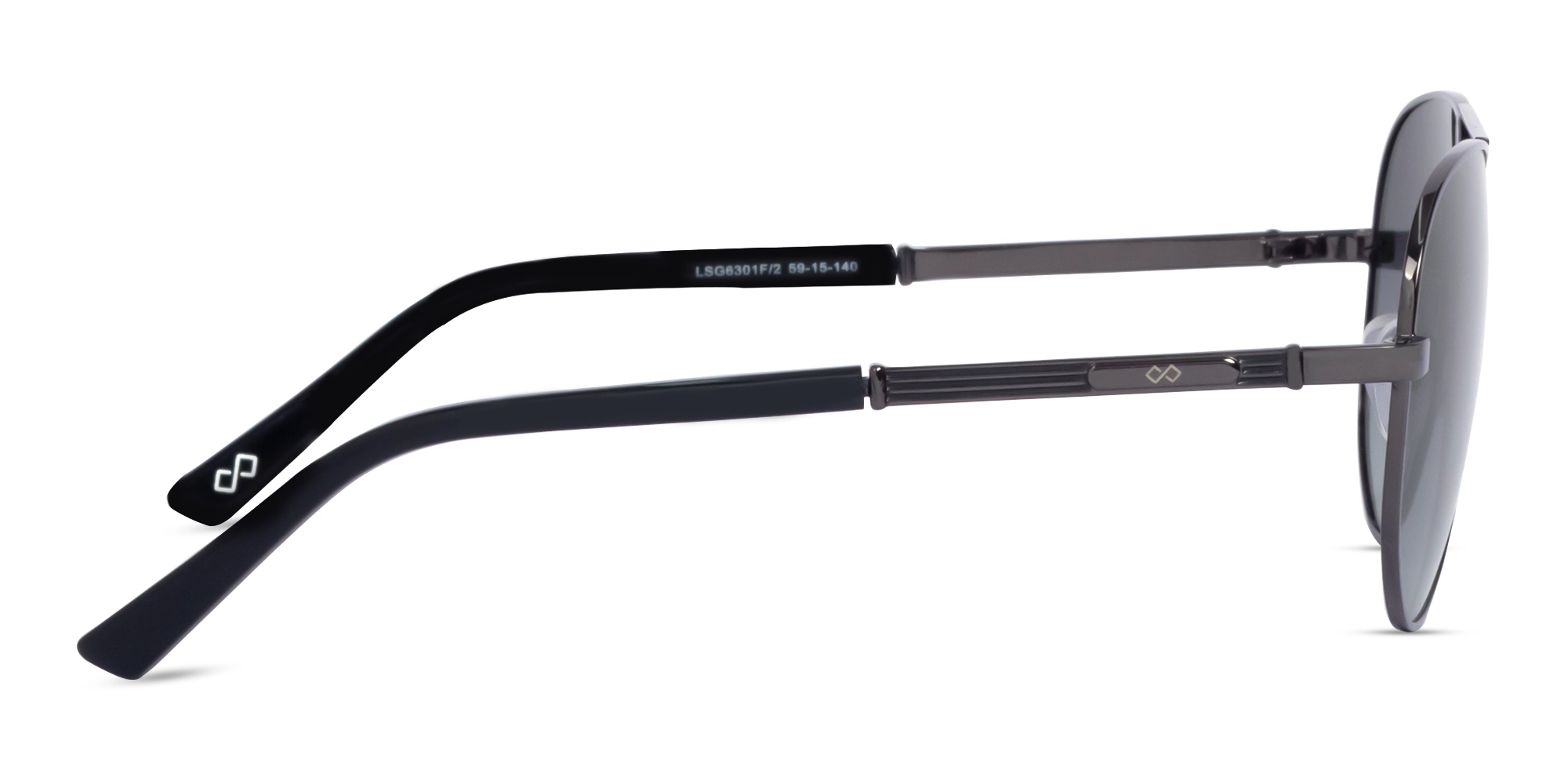 Gunmetal Lightweight Pilot Sunglasses 4