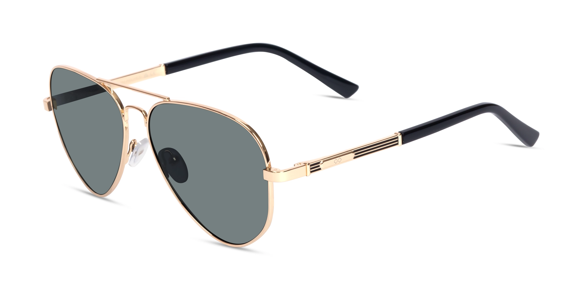 Champagne Gold Lightweight Double Bridge Sunglasses 3