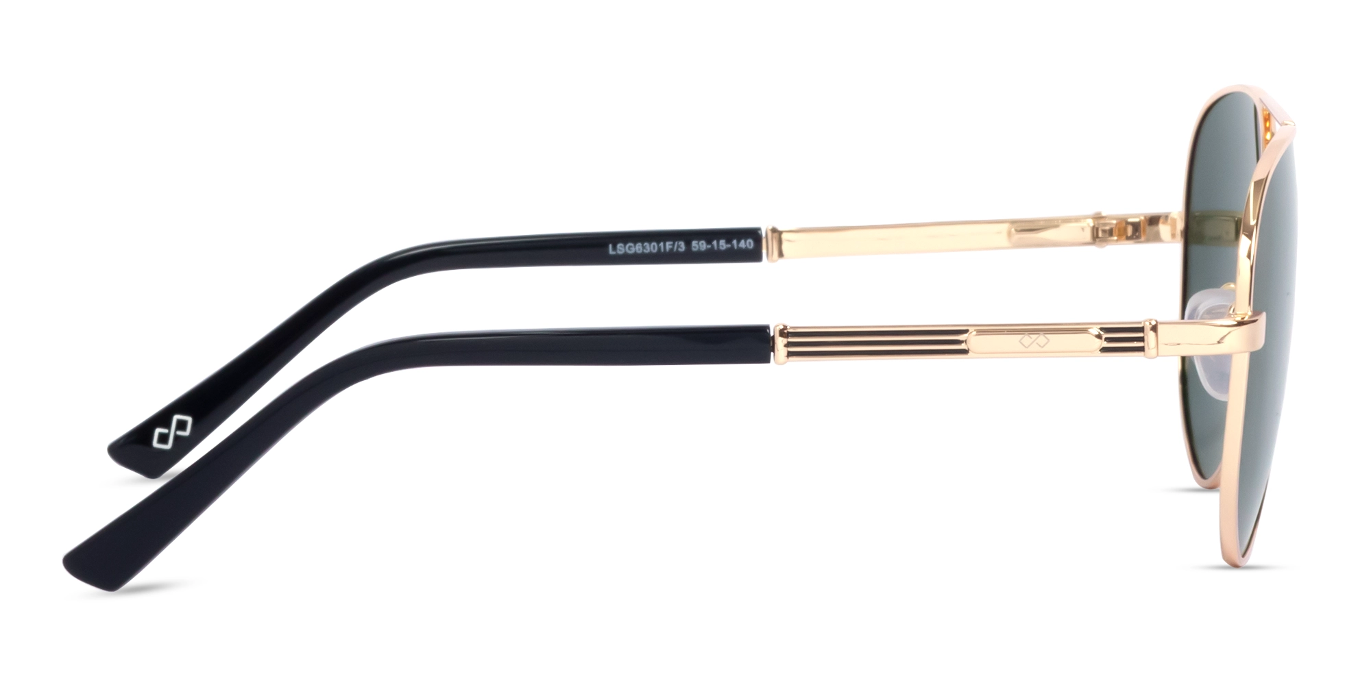 Champagne Gold Lightweight Double Bridge Sunglasses 4