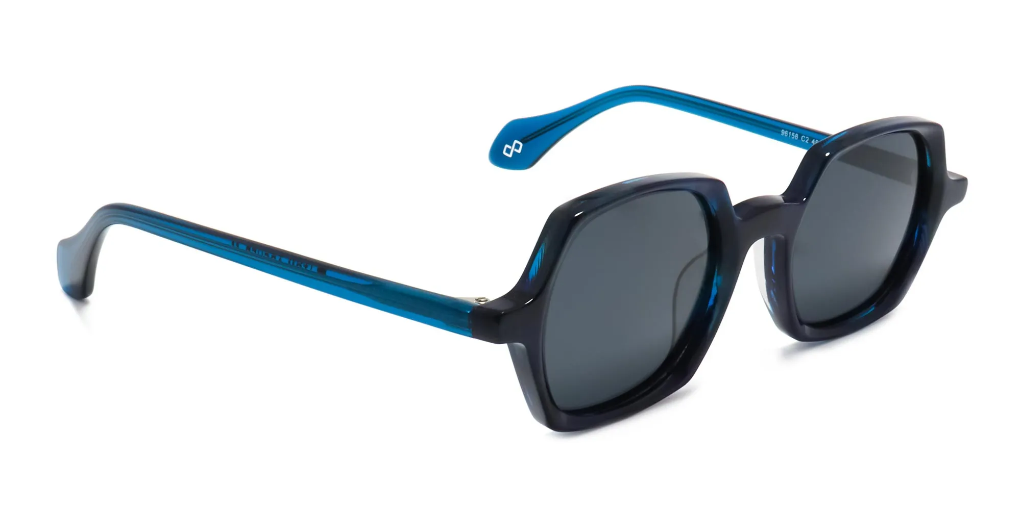 mid night blue geometric sunglasses-2