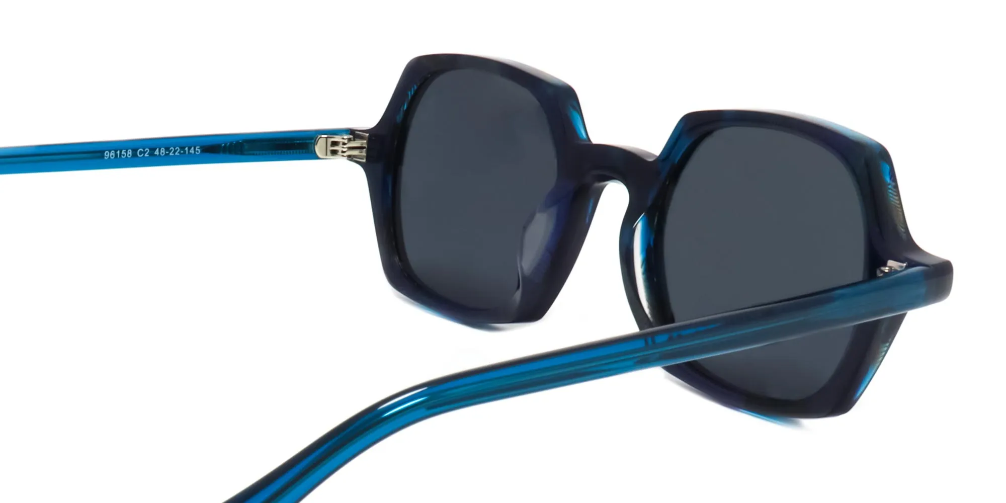 mid night blue geometric sunglasses-2