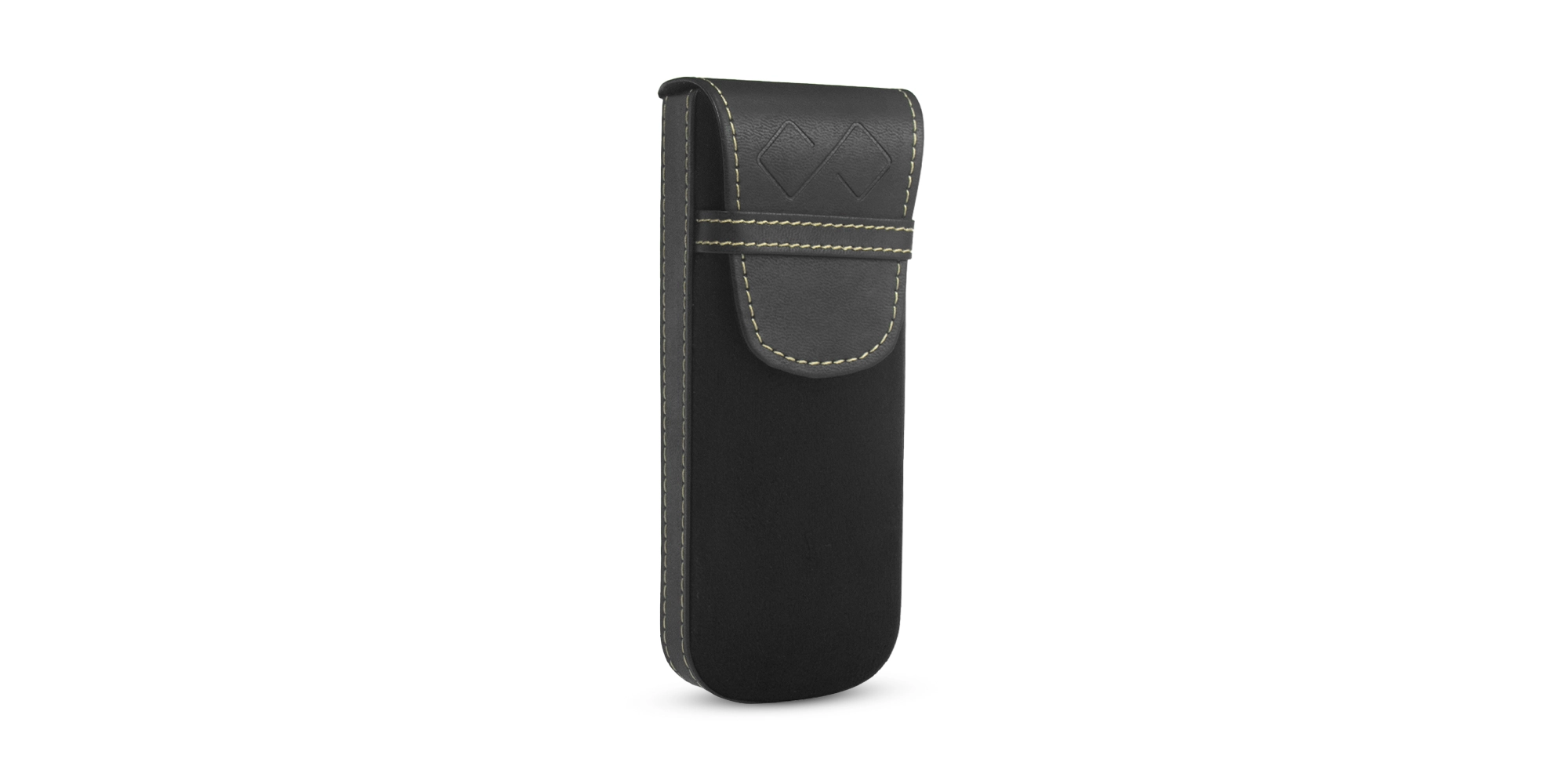 Black Glasses Case Vegan Leather-2