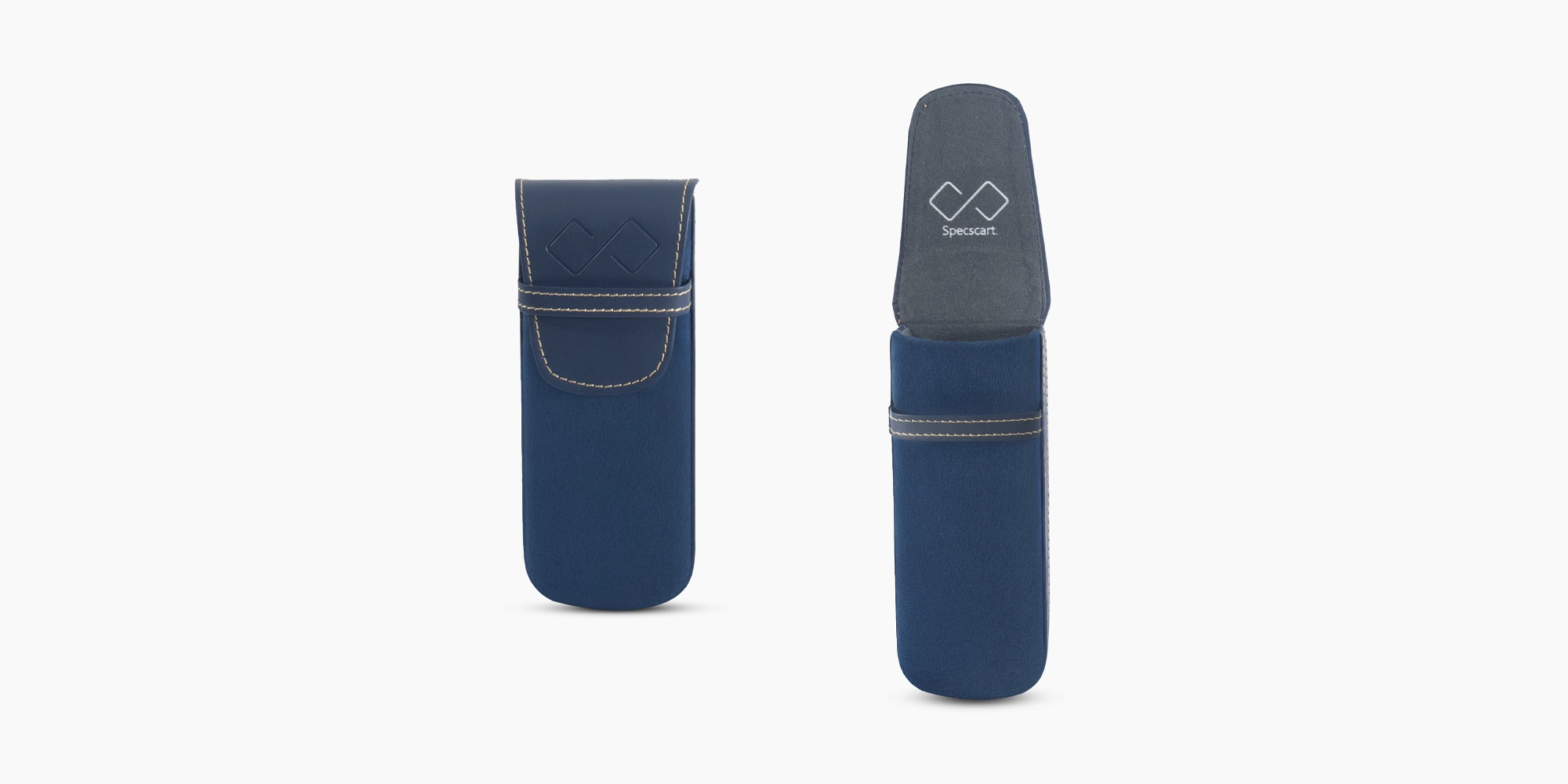Blue Glasses Case Vegan Leather-4