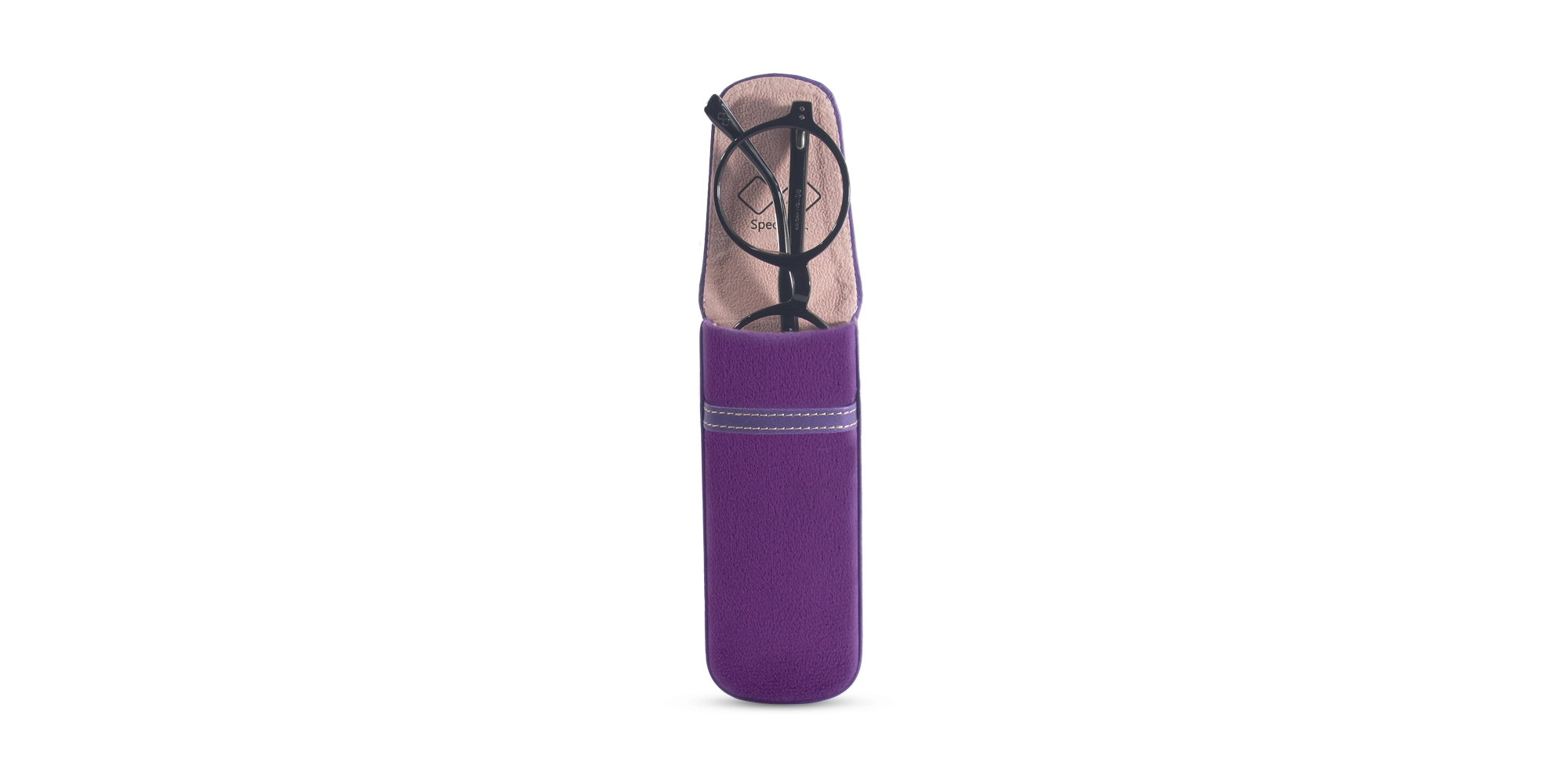 Purple Glasses Case Vegan Leather-2