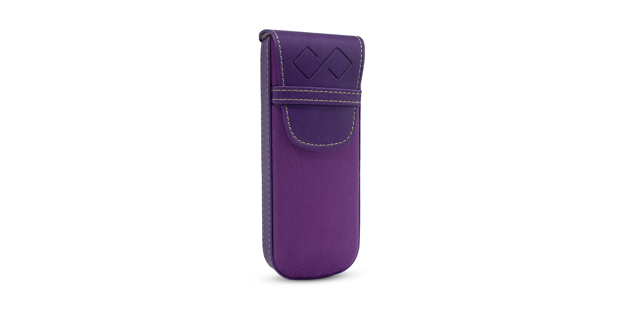 Purple Glasses Case Vegan Leather-2