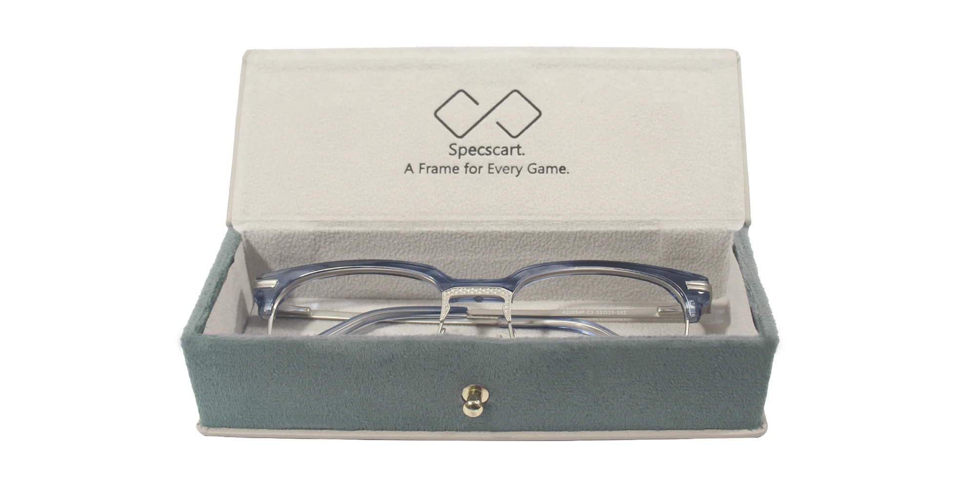 Grey Hard Shell Eyeglass Case-4