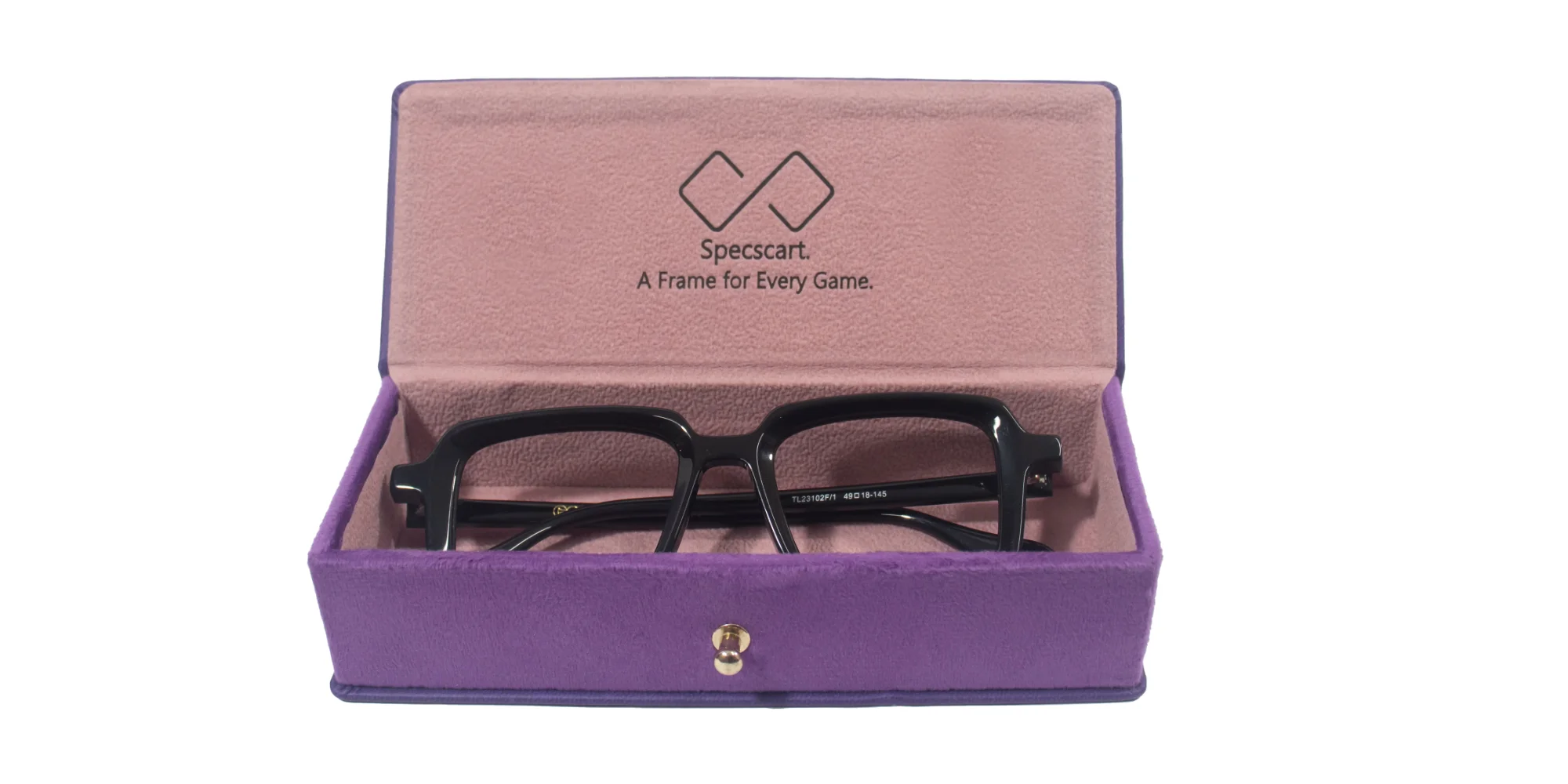 Purple Funky Glasses Case-4