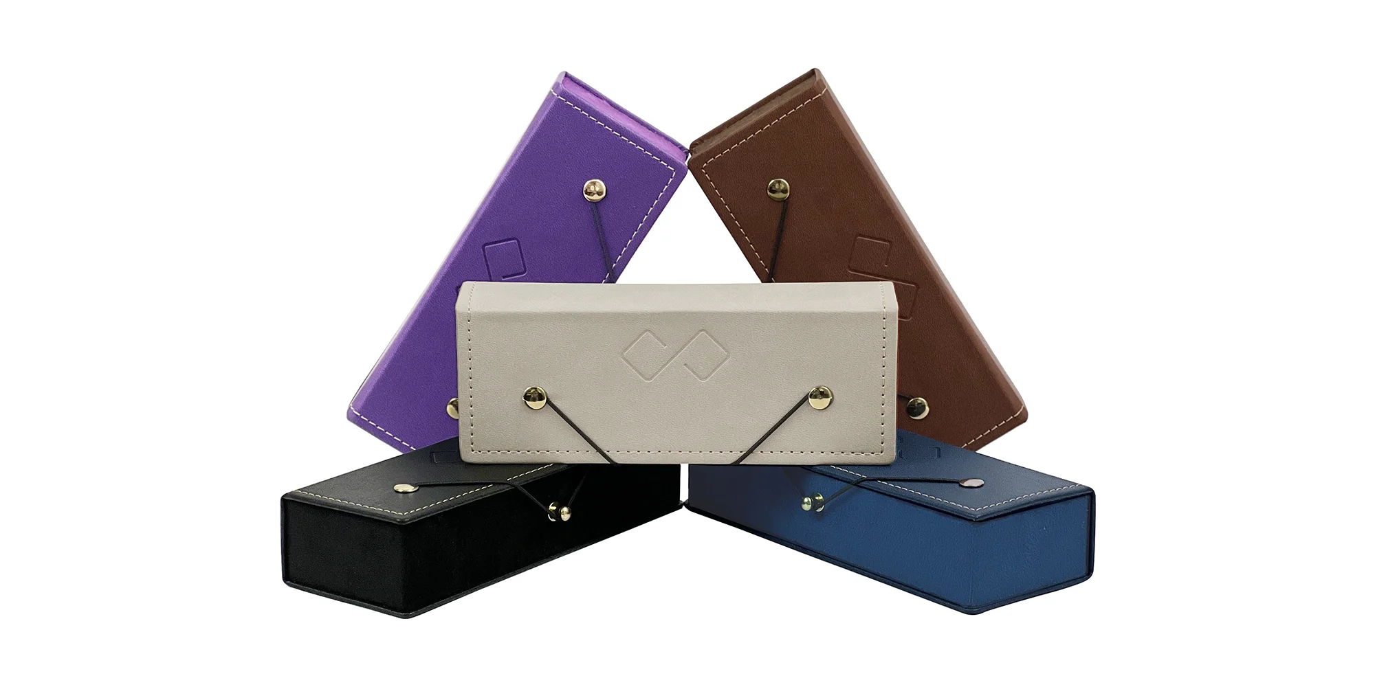 Purple Funky Glasses Case-5